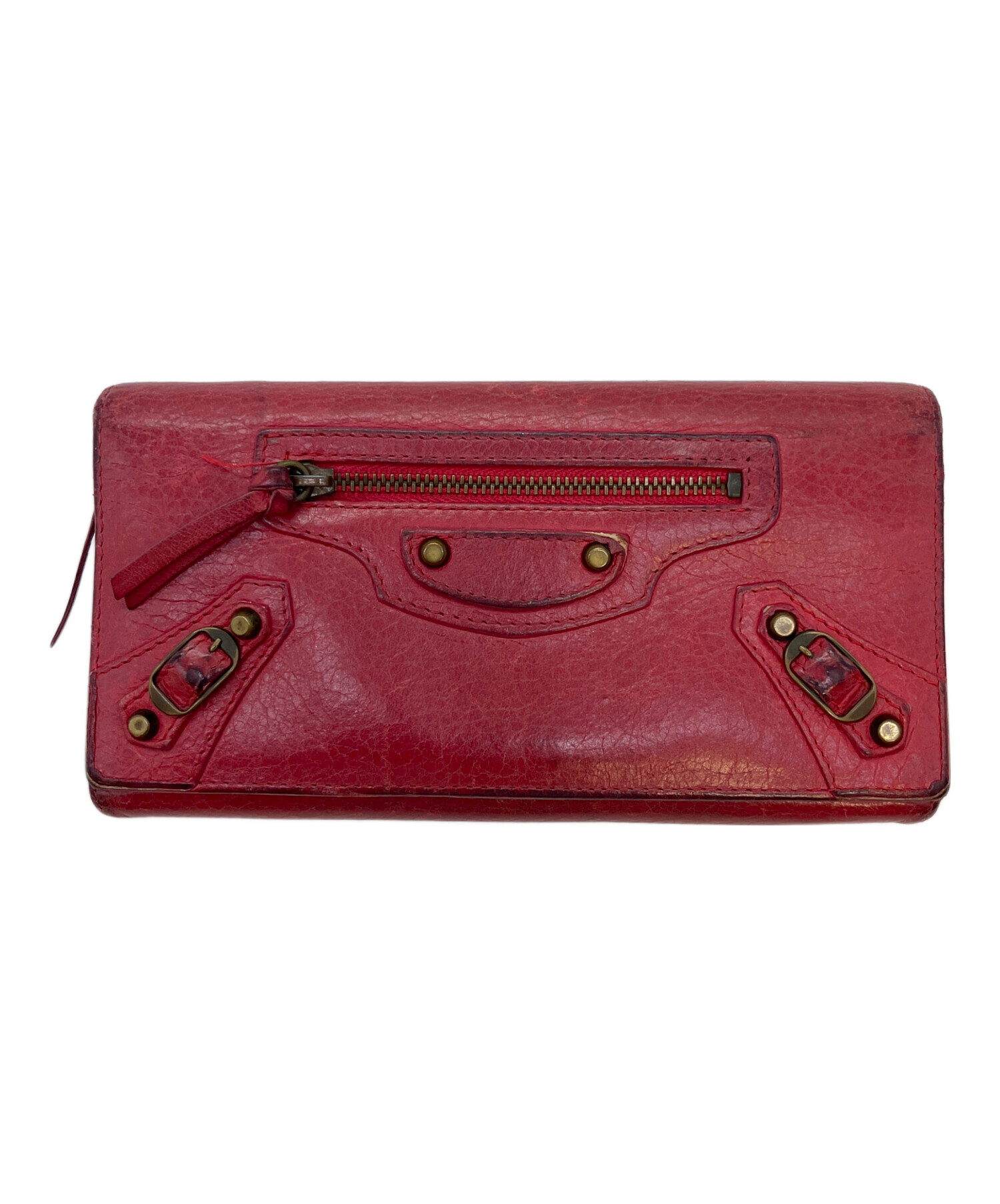 中古・古着通販】BALENCIAGA (バレンシアガ) Giant Money Red 財布