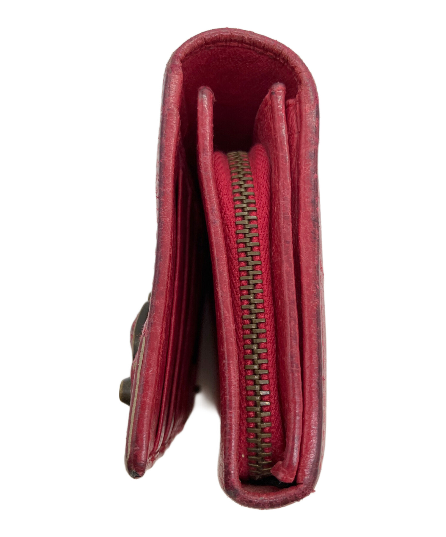 中古・古着通販】BALENCIAGA (バレンシアガ) Giant Money Red 財布