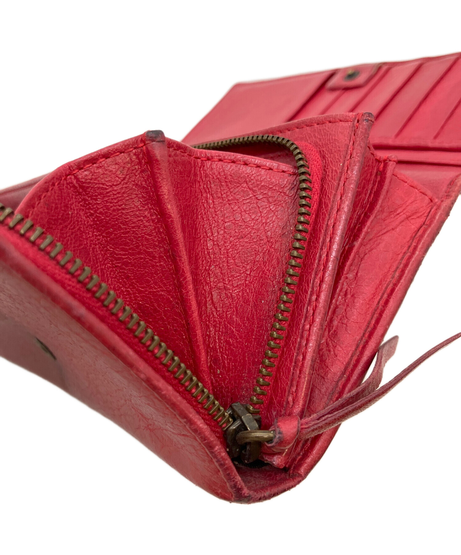 中古・古着通販】BALENCIAGA (バレンシアガ) Giant Money Red 財布