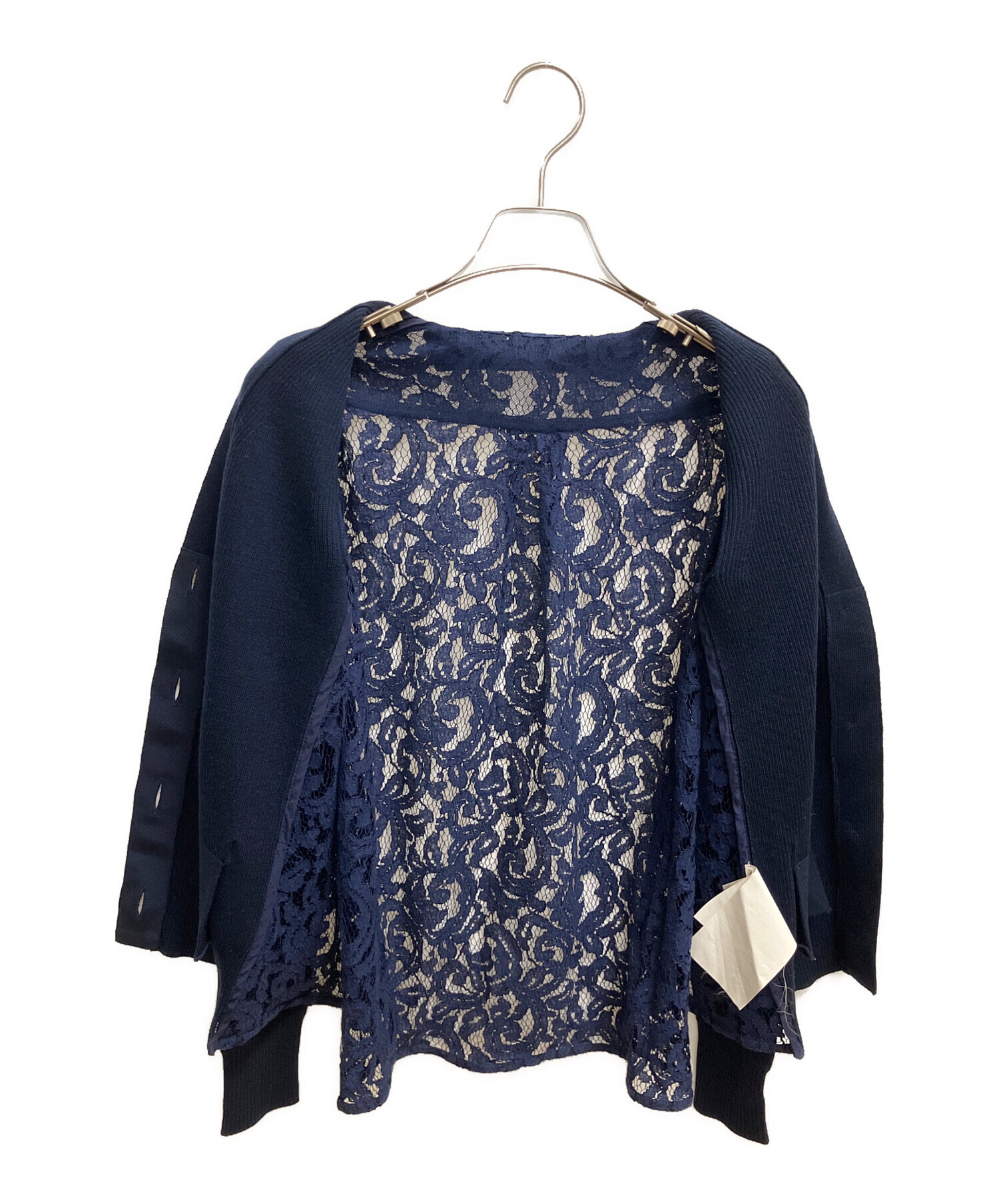 中古・古着通販】sacai (サカイ) バックレースカーディガン 薄手