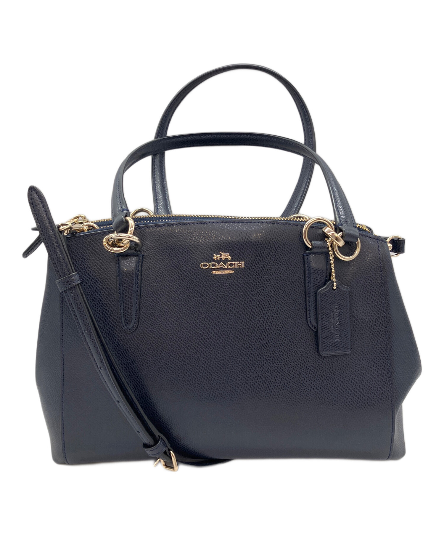 中古・古着通販】COACH (コーチ) 2WAYバッグ ネイビー｜ブランド・古着
