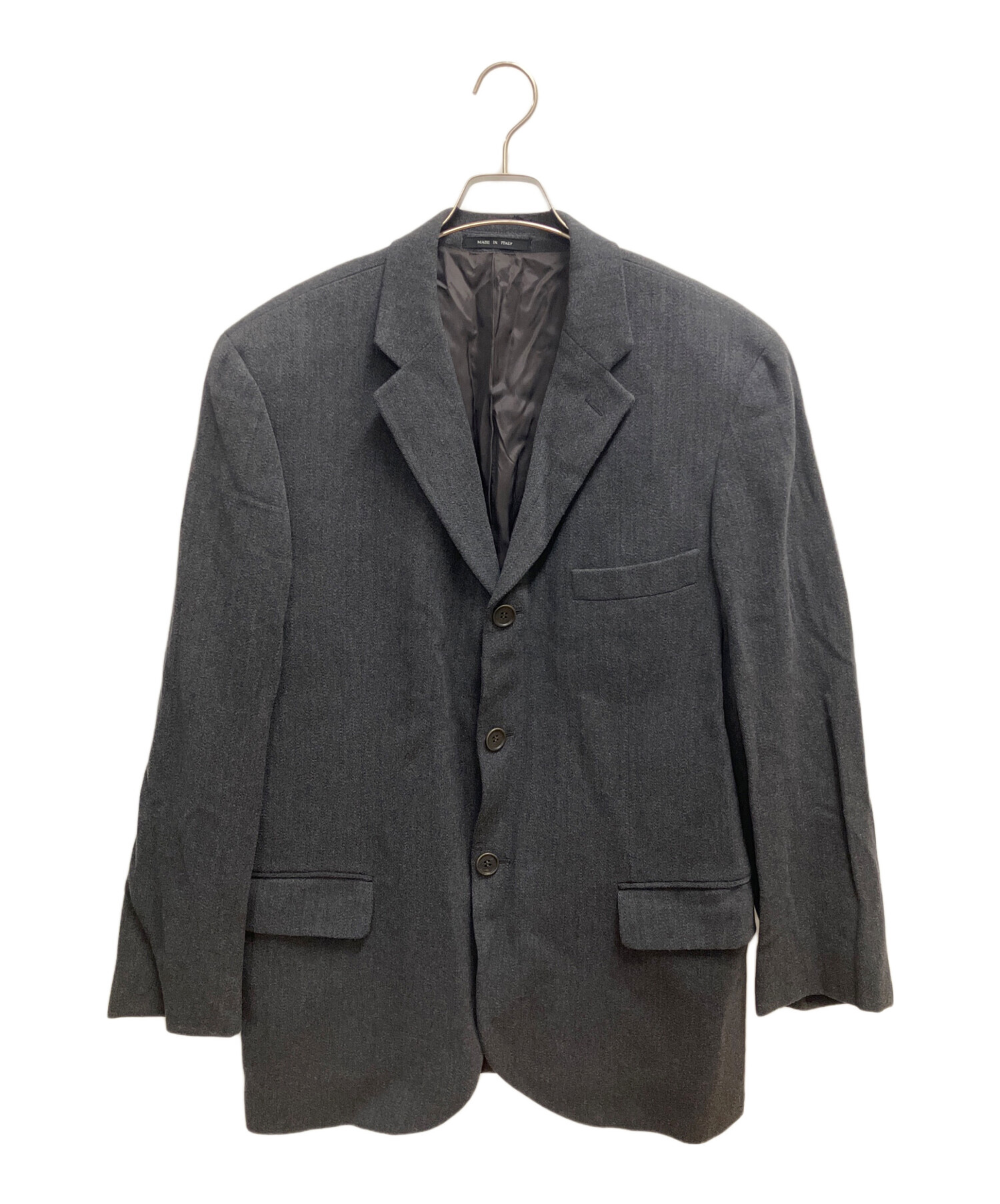 エンポリオ アルマーニ テーラードジャケット 薄グレー 50 中古・古着通販】EMPORIO ARMANI (エンポリオ アルマーニ) テーラード
