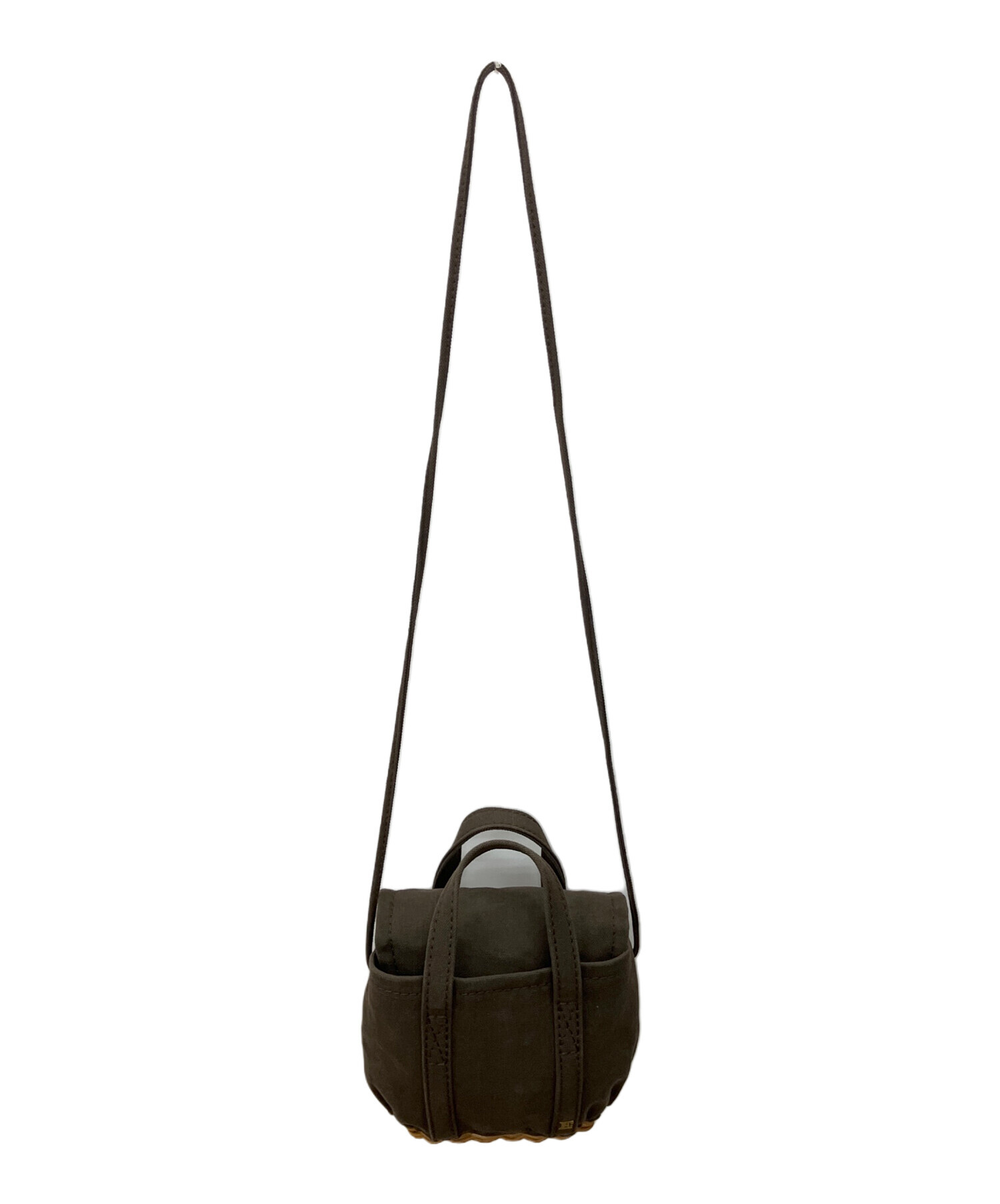 お値下中　エバゴス ebagos キャンバスカゴ袋ショルダーカーキ付属品付 中古・古着通販】ebagos (エバゴス) キャンバス・カゴ底ミニトート