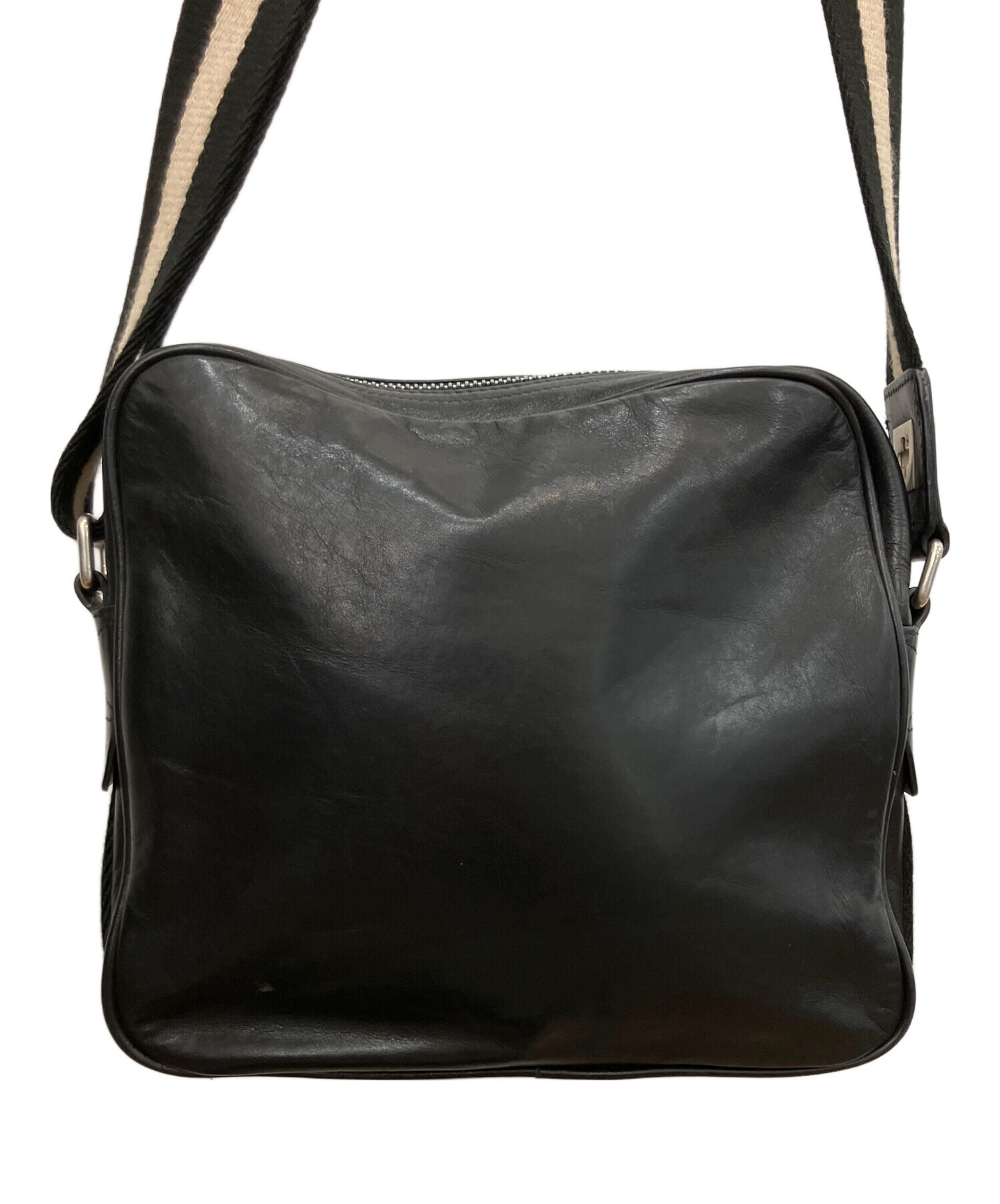 中古・古着通販】BALLY (バリー) ショルダーバッグ ブラック｜ブランド