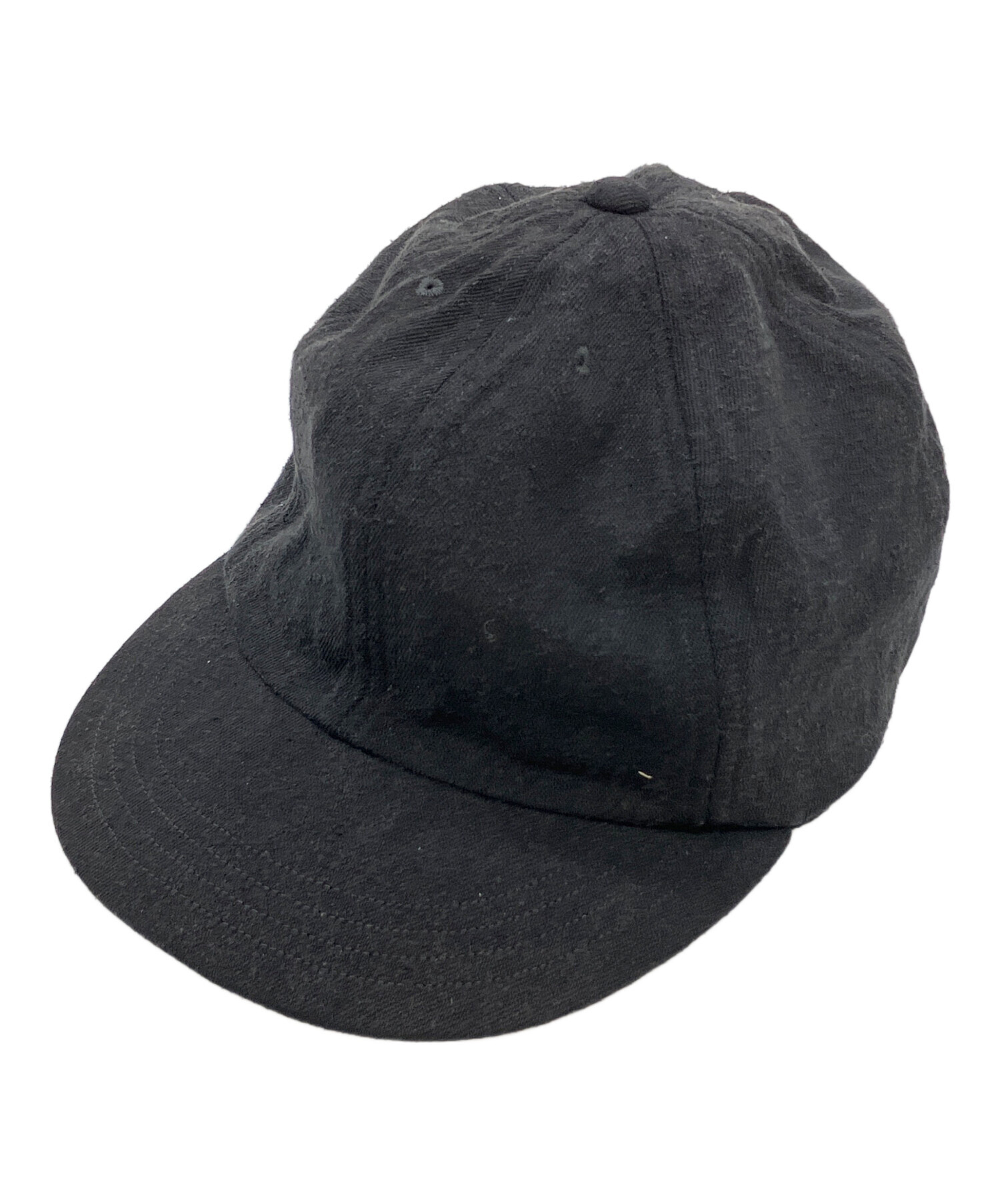 中古・古着通販】COMOLI (コモリ) シルクネップ キャップ ブラック