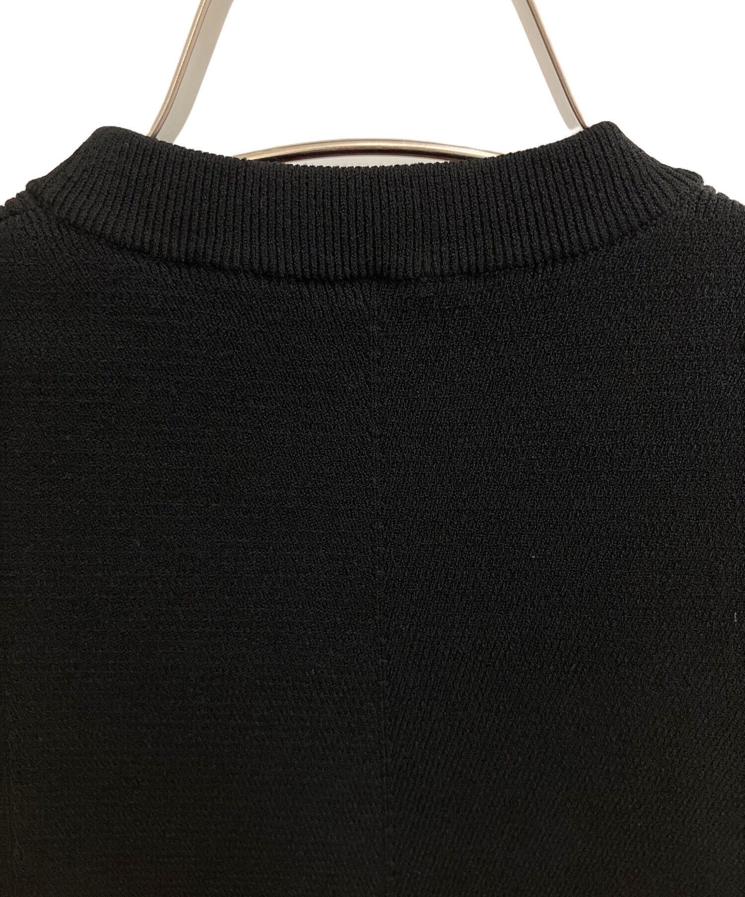 中古・古着通販】DIESEL (ディーゼル) 半袖ニット ブラック サイズ
