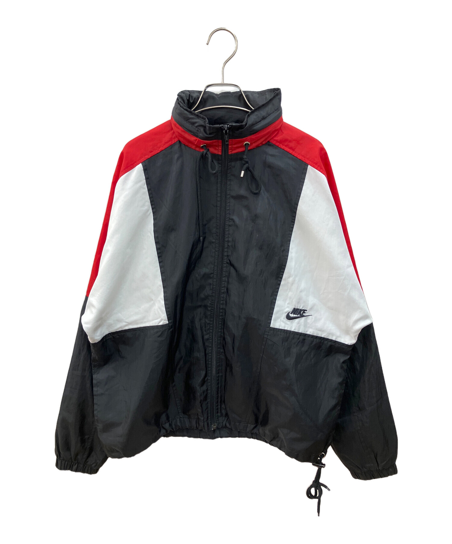 中古・古着通販】NIKE (ナイキ) ナイロンジャケット ホワイト×レッド 