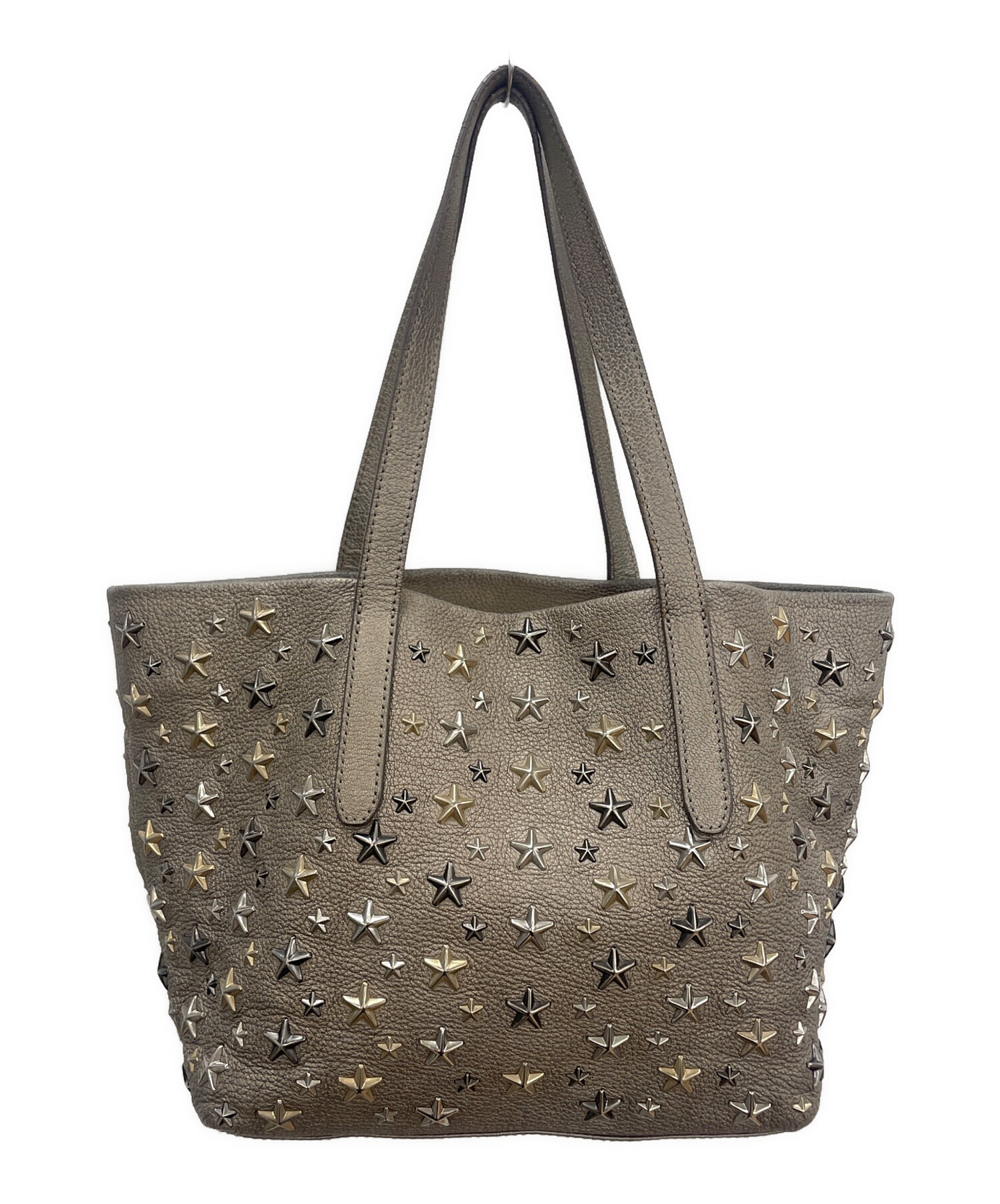 ジミーチュウ トートバッグ ゴールドスタースタッズ 中古・古着通販】JIMMY CHOO (ジミーチュウ) スタースタッズ トート