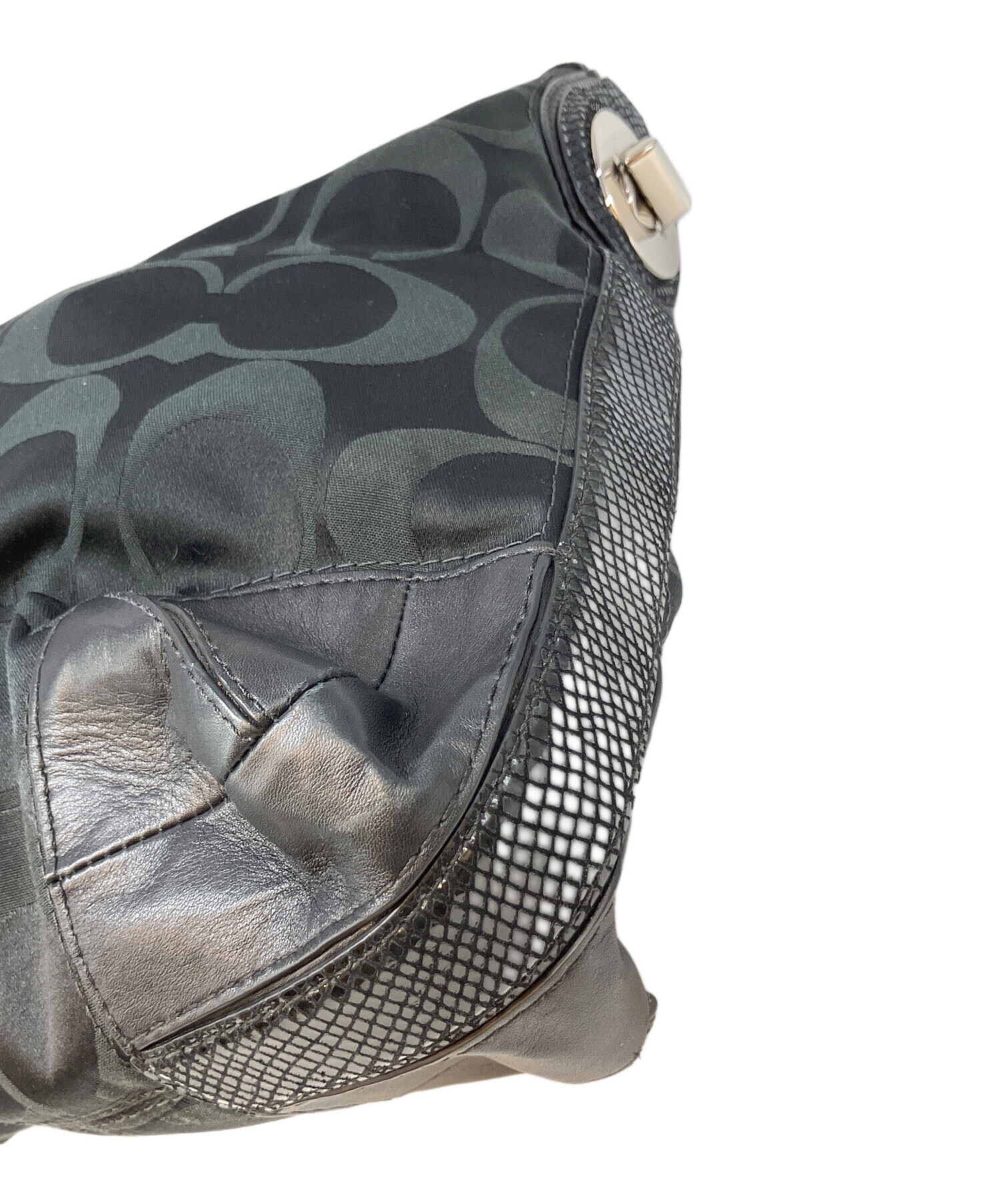 中古・古着通販】COACH (コーチ) シグネチャー ワンショルダーバッグ 
