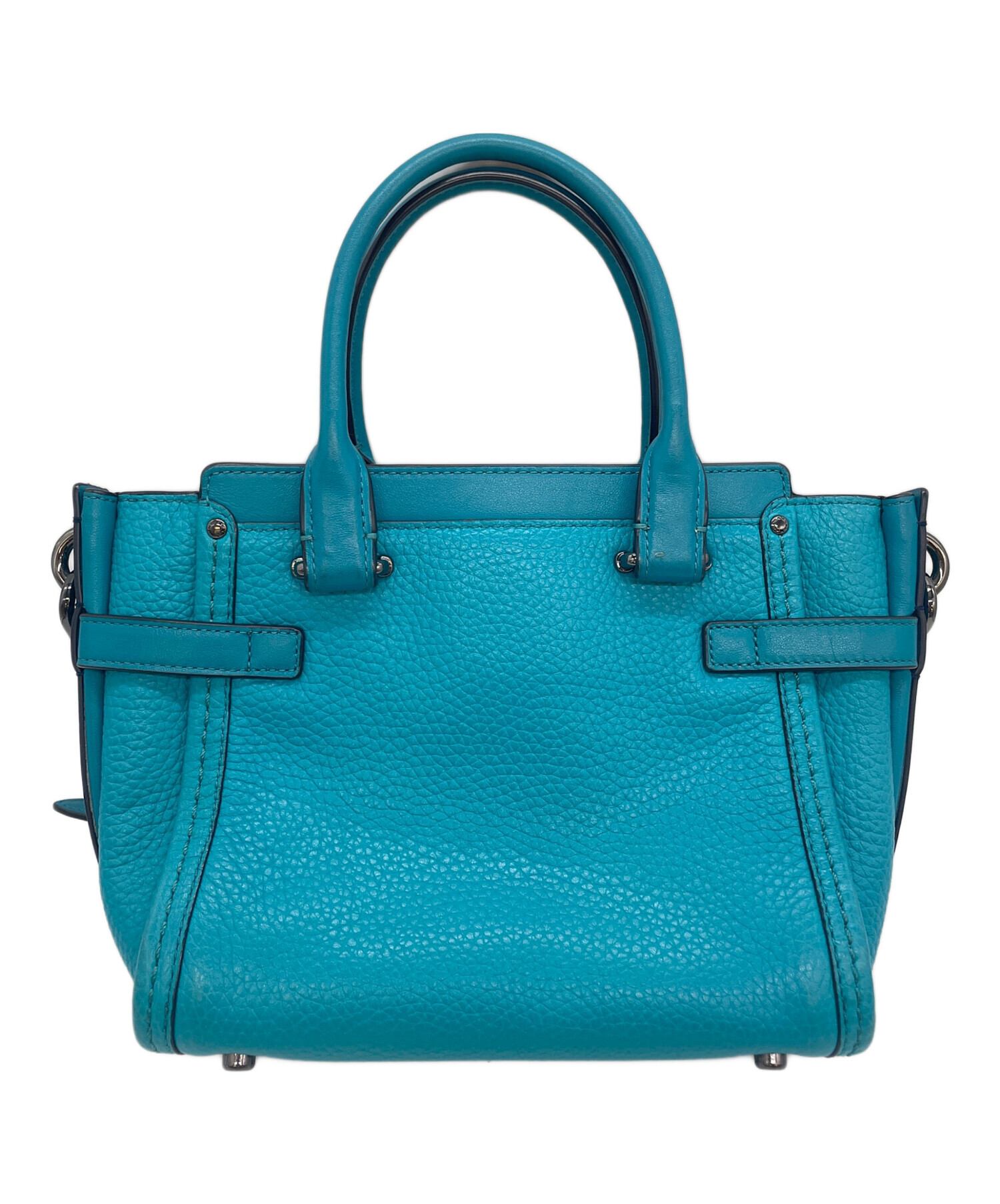 中古・古着通販】COACH (コーチ) Swagger 2WAYバッグ ブルー｜ブランド