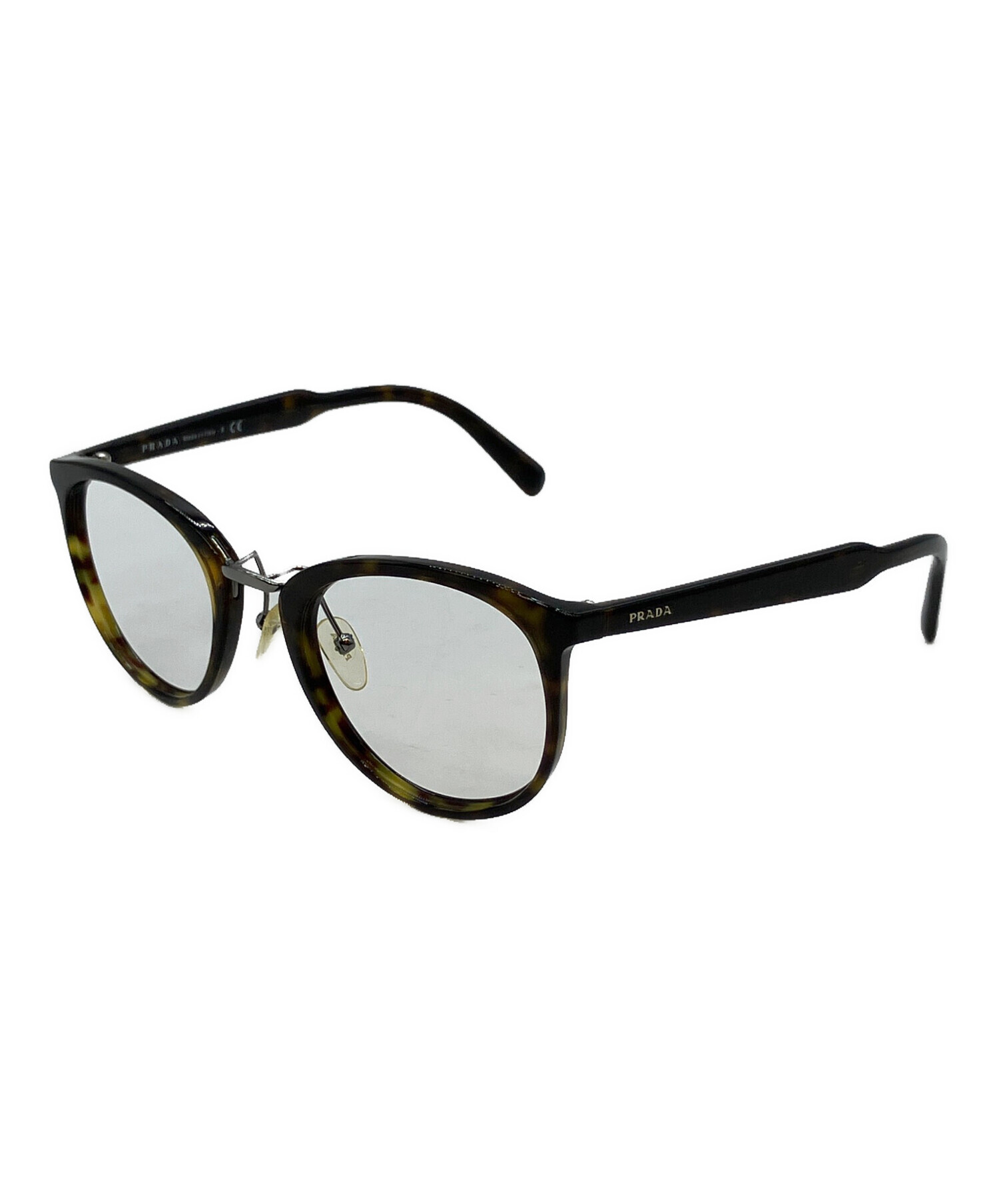 眼鏡プラダ 中古・古着通販】PRADA (プラダ) 眼鏡 ブラウン サイズ:52□22 145