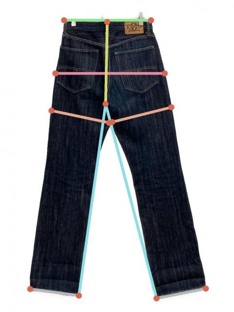 中古・古着通販】EIGHT G (エイトジー) デニムパンツ ブラック サイズ
