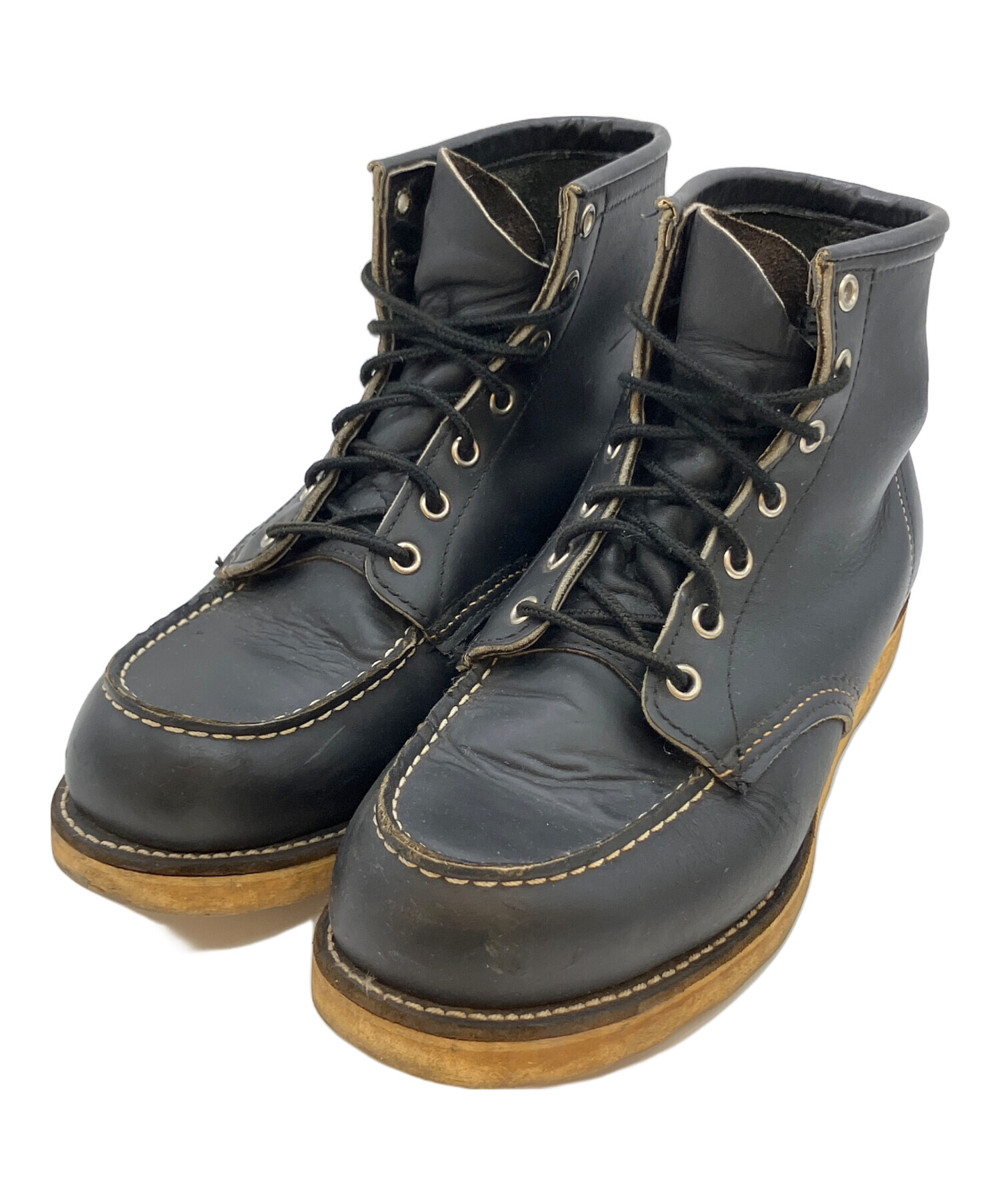 中古・古着通販】RED WING (レッドウィング) レザーブーツ ブラック