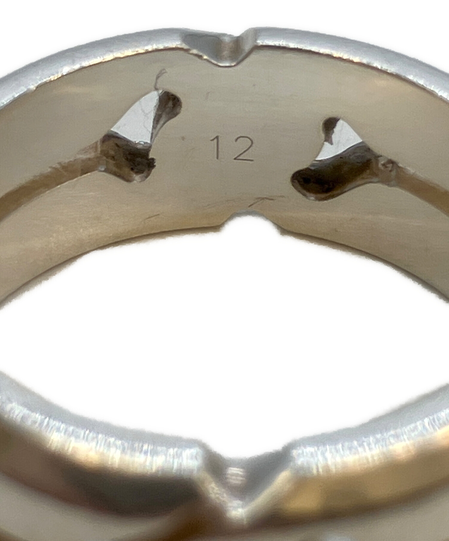 中古・古着通販】GUCCI (グッチ) ノットインフィニティリング シルバー
