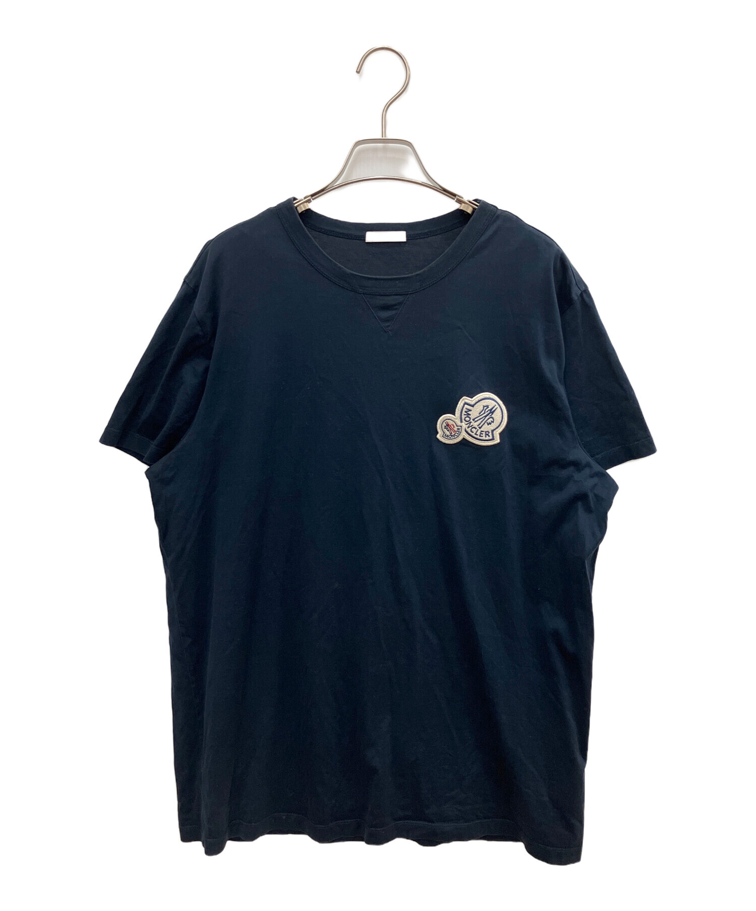 MONCLER モンクレール ネイビー 半袖Tシャツ 中古・古着通販】MONCLER (モンクレール) 半袖Tシャツ ネイビー サイズ