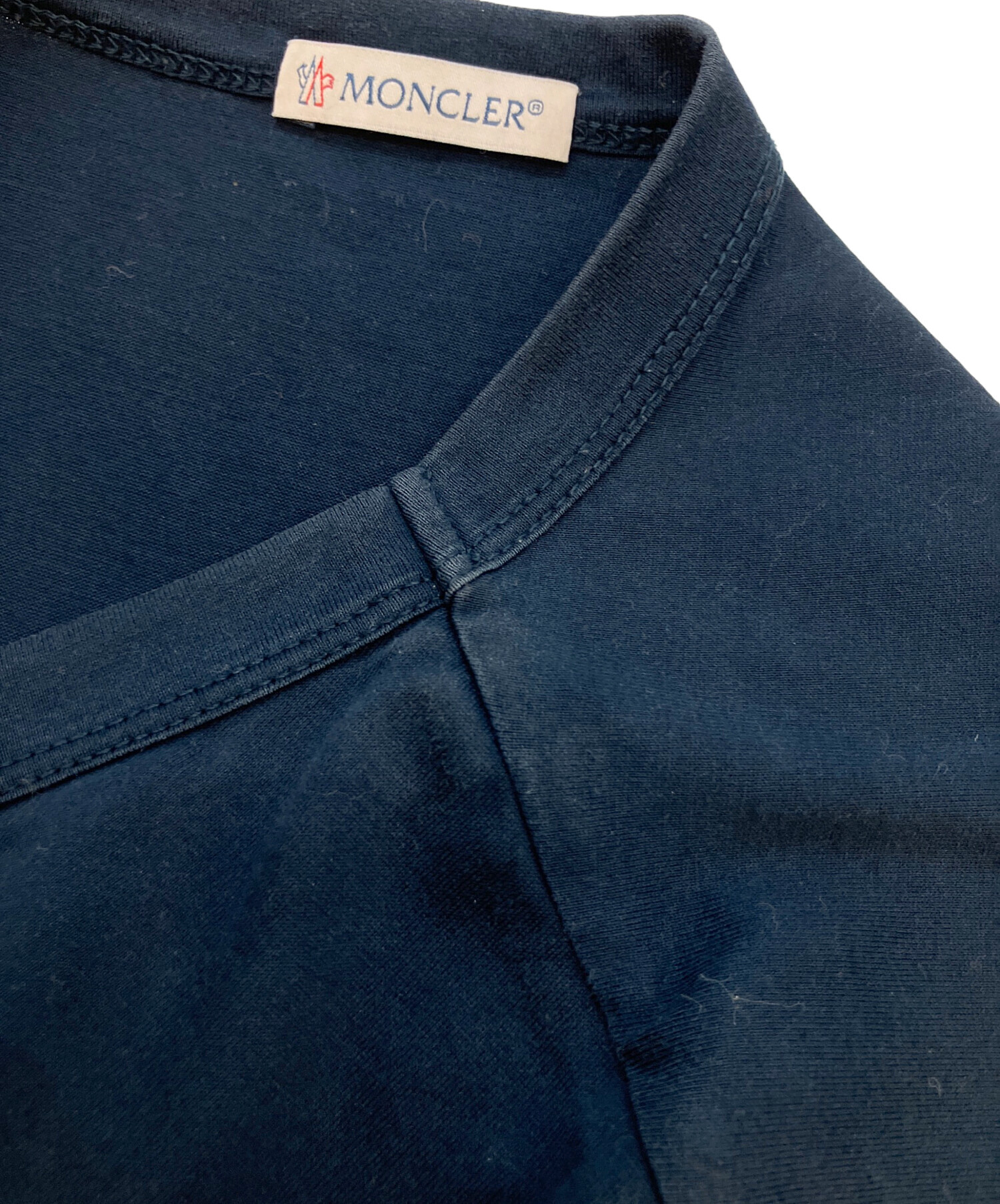 中古・古着通販】MONCLER (モンクレール) 半袖Tシャツ ネイビー サイズ