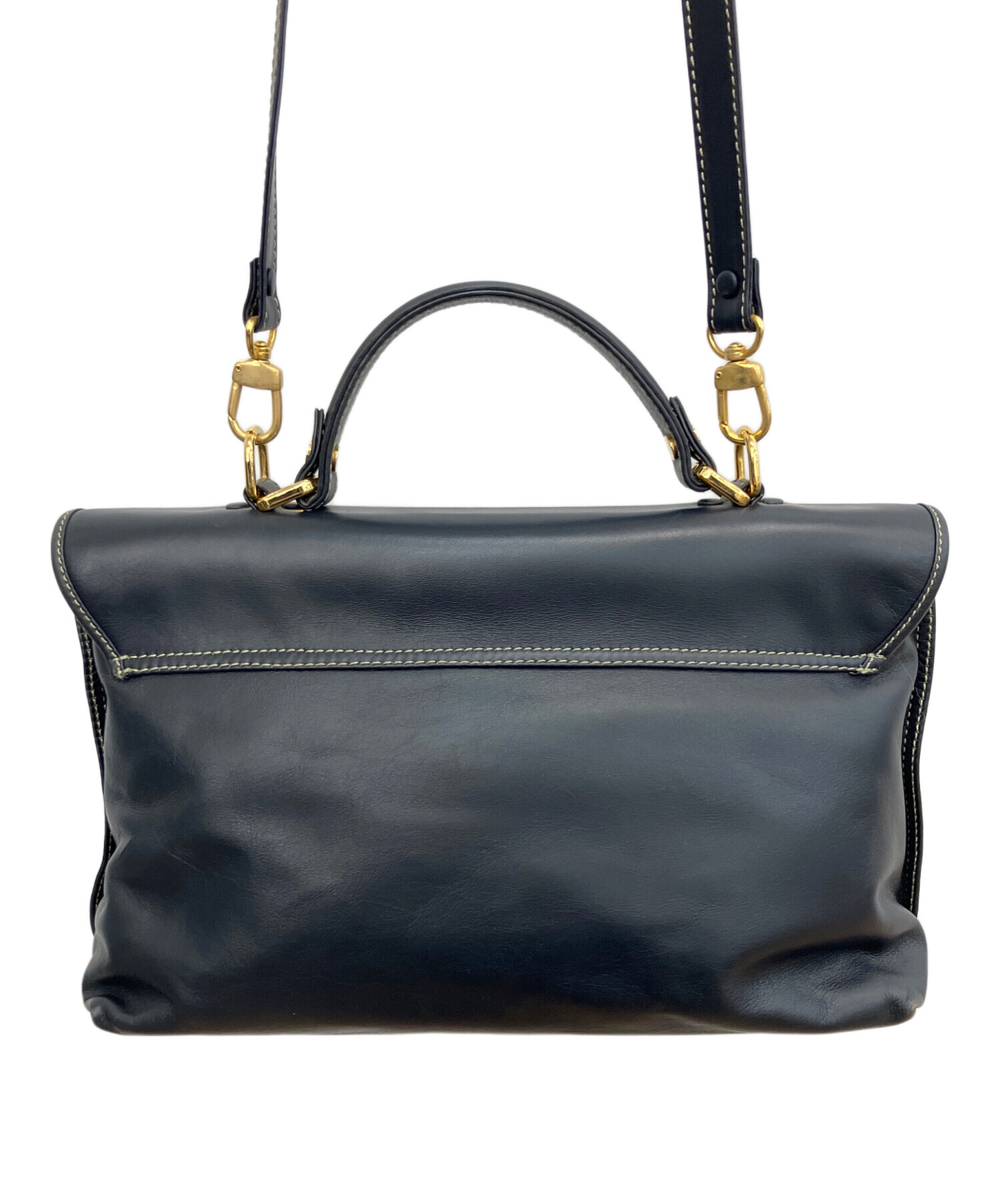 中古・古着通販】BALLY (バリー) 2WAYショルダーバッグ ネイビー