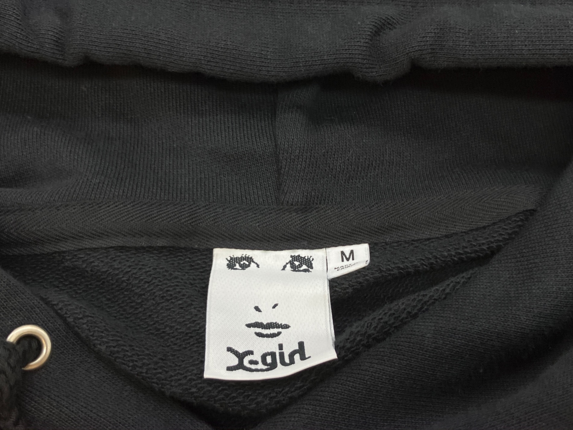 X-girl スカルプリント パーカー ブラック M ヒステリックグラマーコラボ 中古・古着通販】X-GIRL (エックスガール) Hysteric Glamour