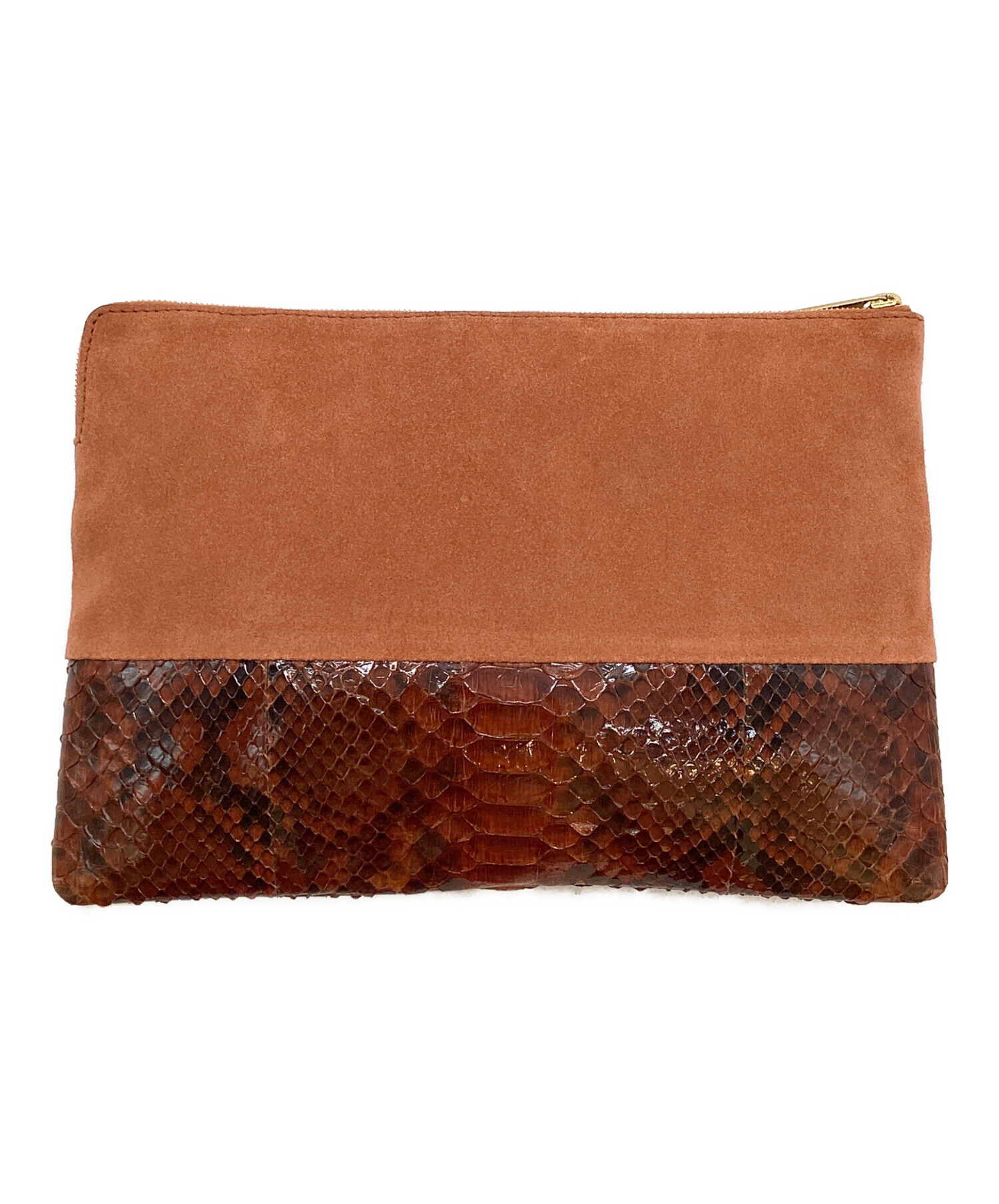 中古・古着通販】CELINE (セリーヌ) クラッチポーチ ブラウン