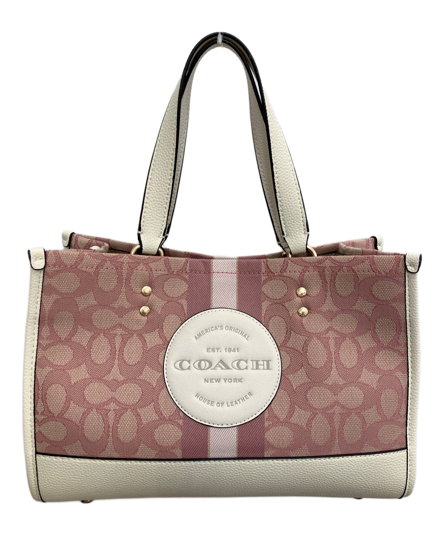 【極美品】 COACH コーチ デンプシー 2way ショルダーバッグ 中古・古着通販】COACH (コーチ) シグネチャー デンプシーキャリー