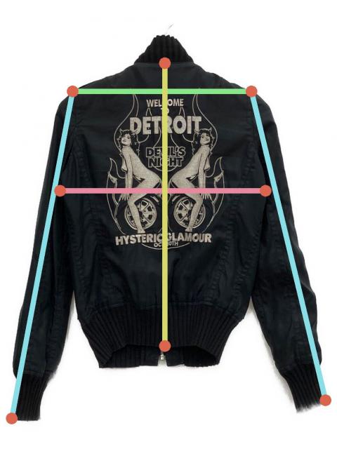 美品！Hysteric Glamourバックプリント ブルゾン 中古・古着通販】Hysteric Glamour (ヒステリックグラマー) ブルゾン