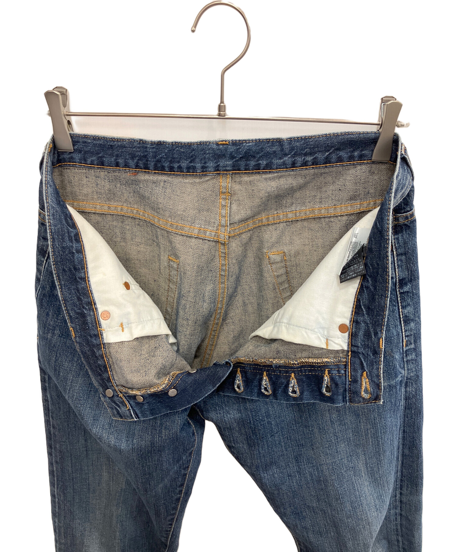 中古・古着通販】GUCCI (グッチ) デニムパンツ インディゴ サイズ:SIZE