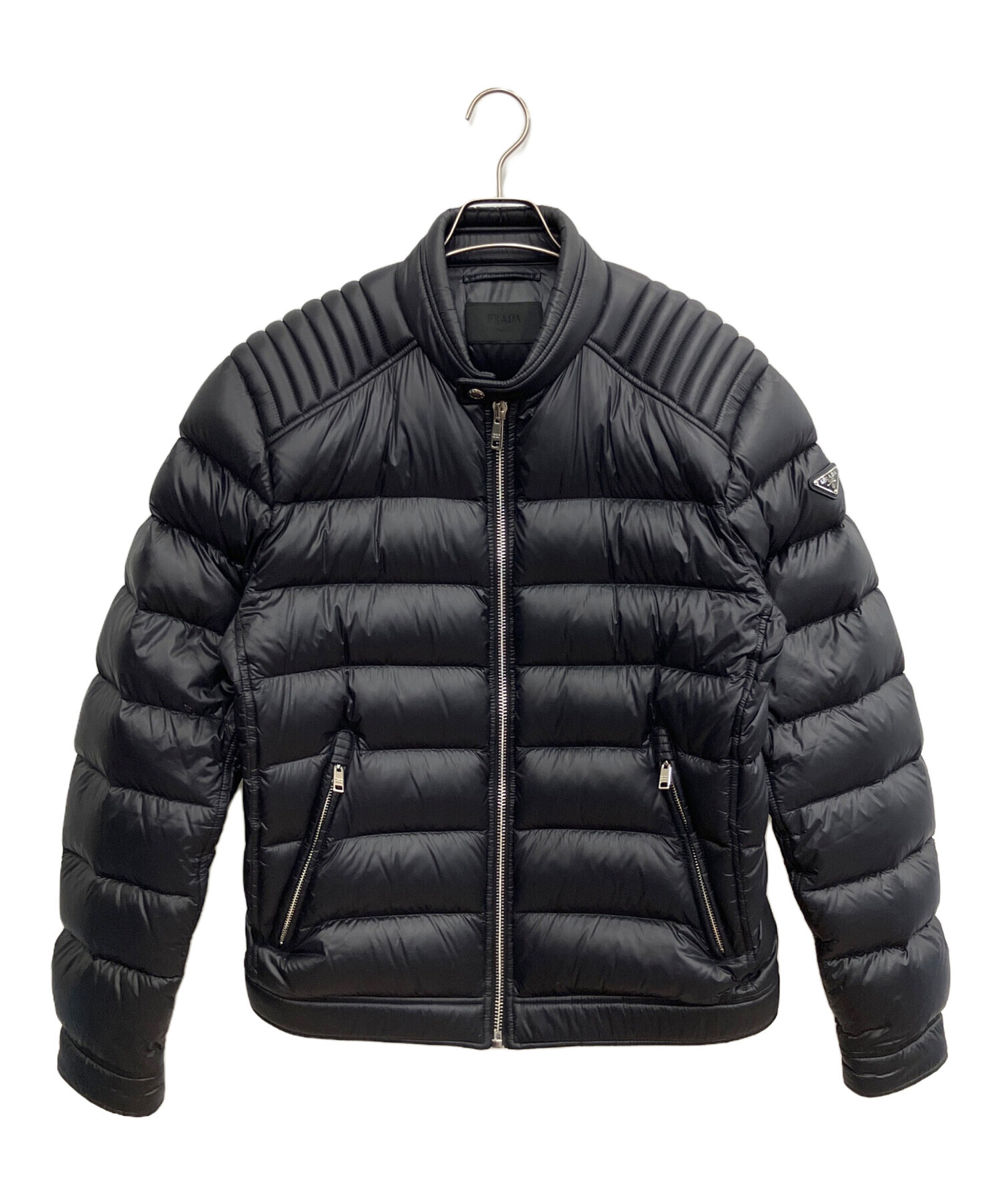 PRADA ダウンジャケット 42 中古・古着通販】PRADA (プラダ) ダウンジャケット ブラック サイズ