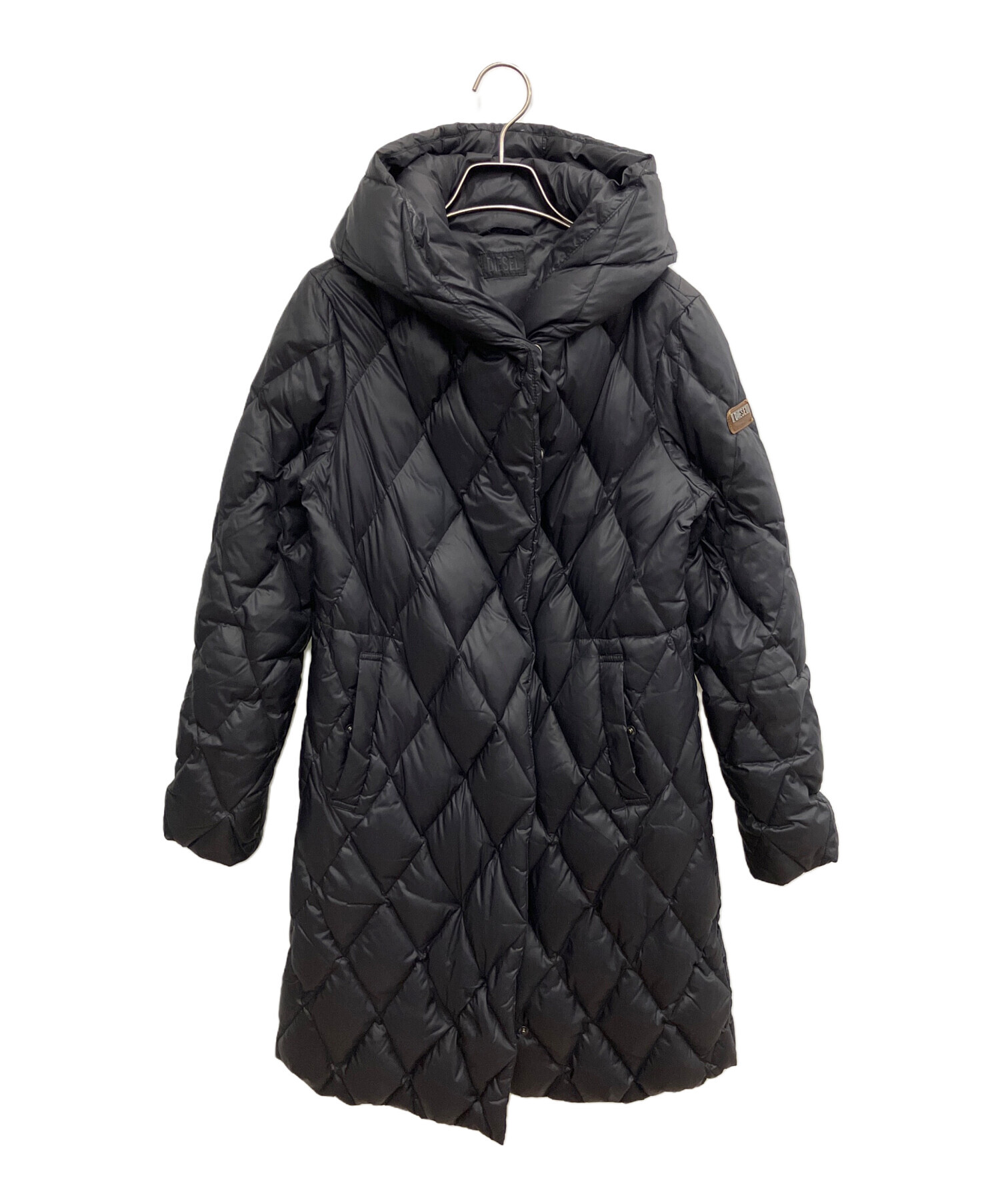 超美品☆ディーゼルDIESEL ダウン コート 中古・古着通販】DIESEL (ディーゼル) ダウンコート ブラック サイズ