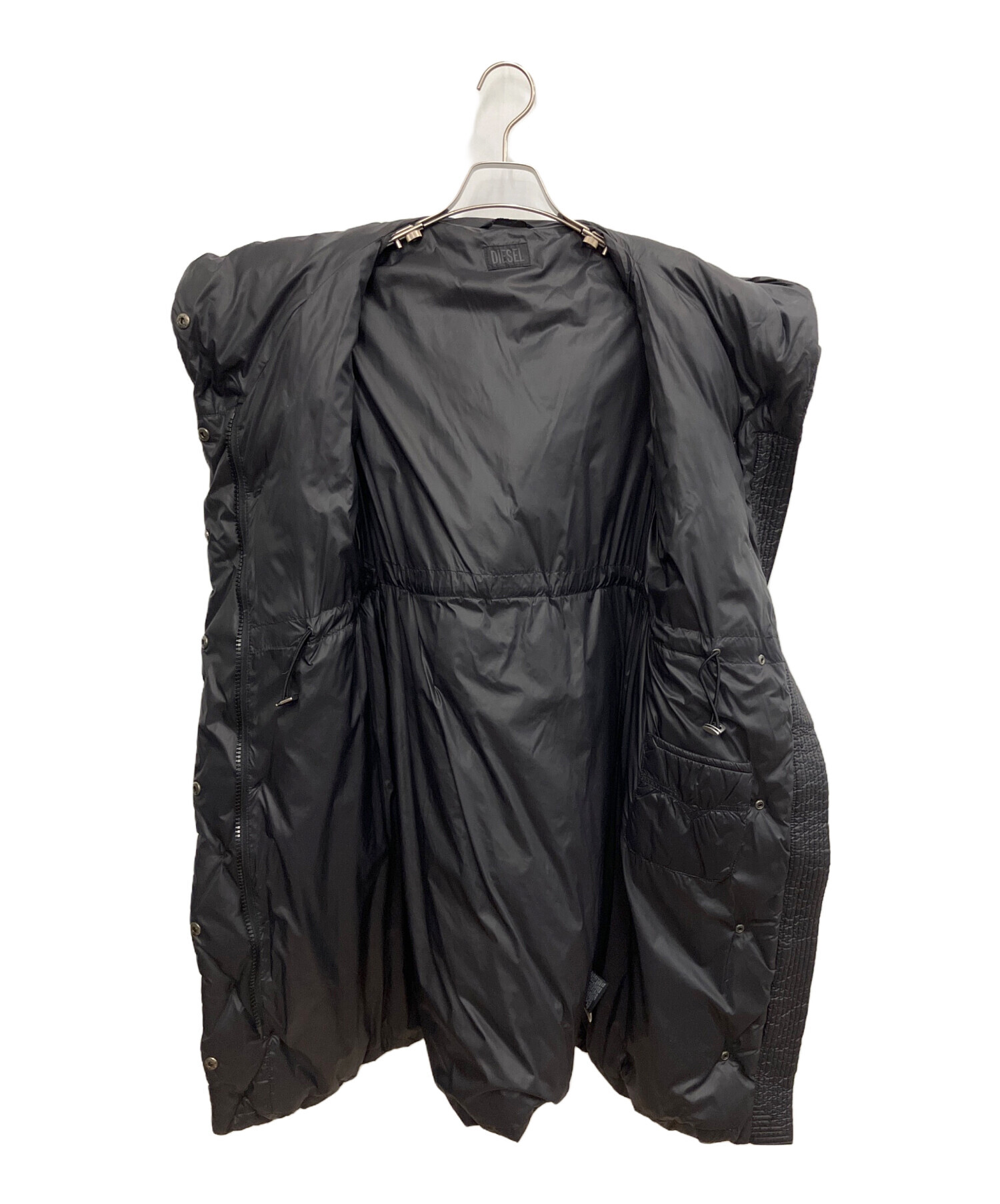 中古・古着通販】DIESEL (ディーゼル) ダウンコート ブラック サイズ