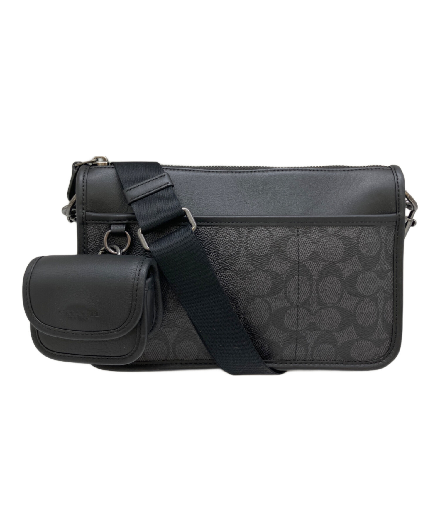 【極美品】COACH コーチ ヘリテージ クロスボディ カーフ レザー 中古・古着通販】COACH (コーチ) ヘリテージ コンバーチブル クロス