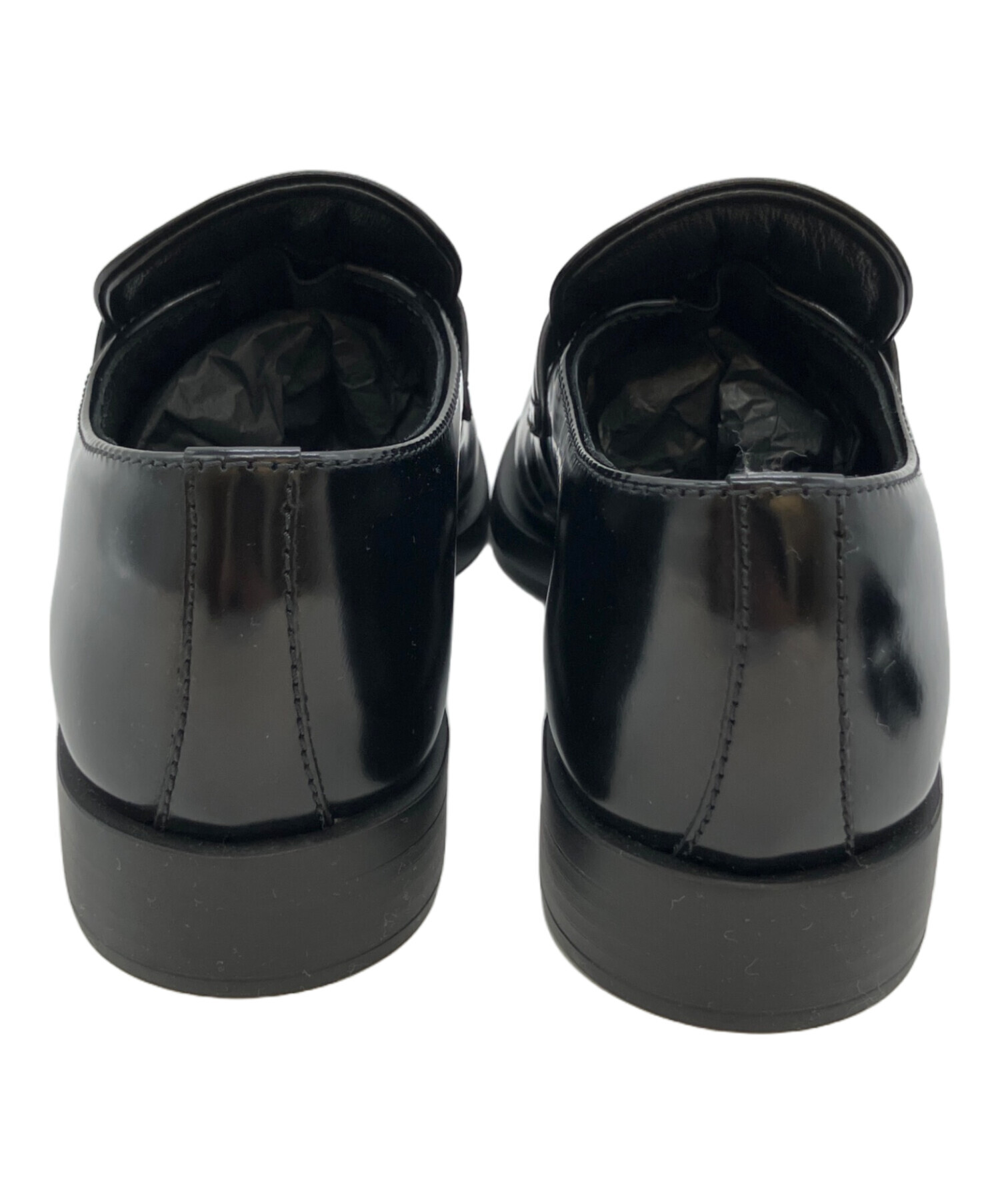 中古・古着通販】PRADA (プラダ) ローファー ブラック サイズ:361/2
