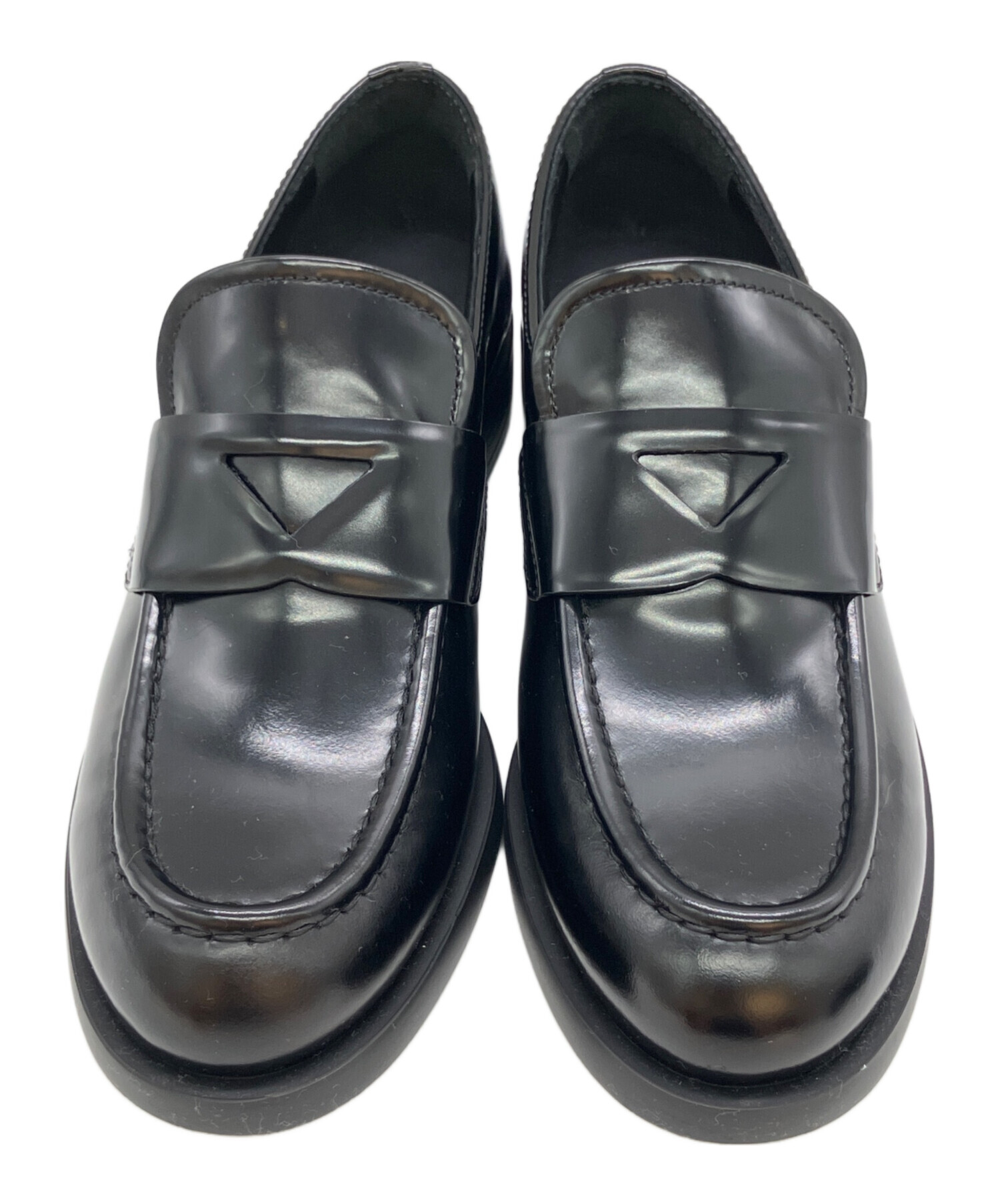 中古・古着通販】PRADA (プラダ) ローファー ブラック サイズ:361/2