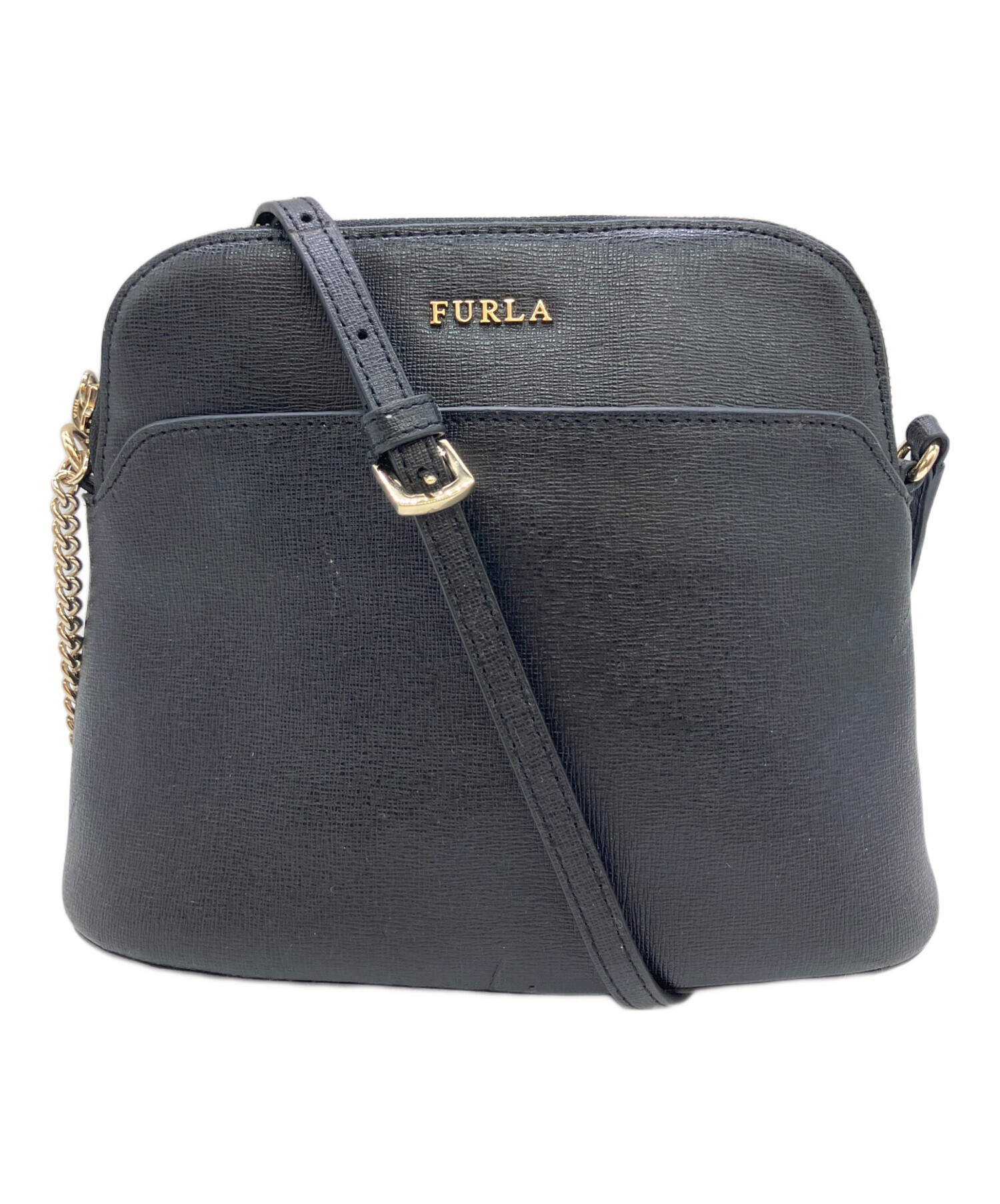 中古・古着通販】FURLA (フルラ) ショルダーバッグ ブラック｜ブランド