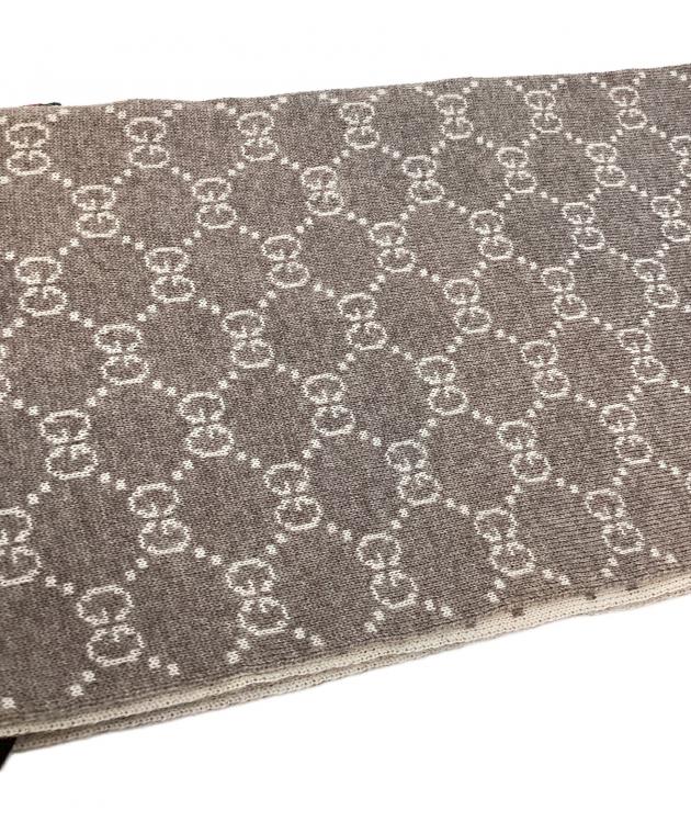 中古・古着通販】GUCCI (グッチ) GG マフラー ベージュ｜ブランド