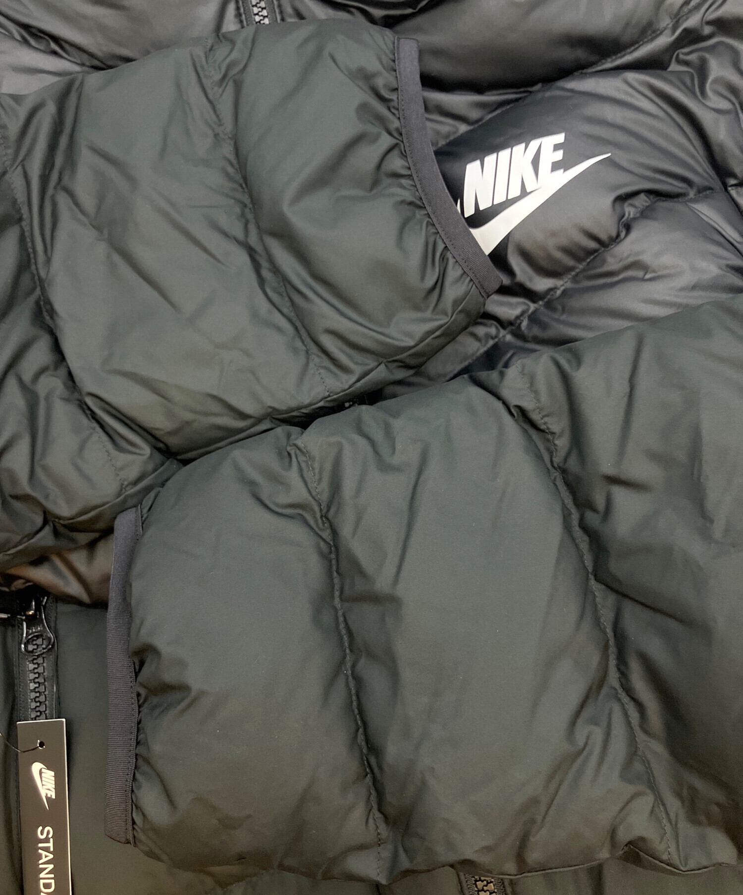 中古・古着通販】NIKE (ナイキ) ダウンジャケット ブラック サイズ