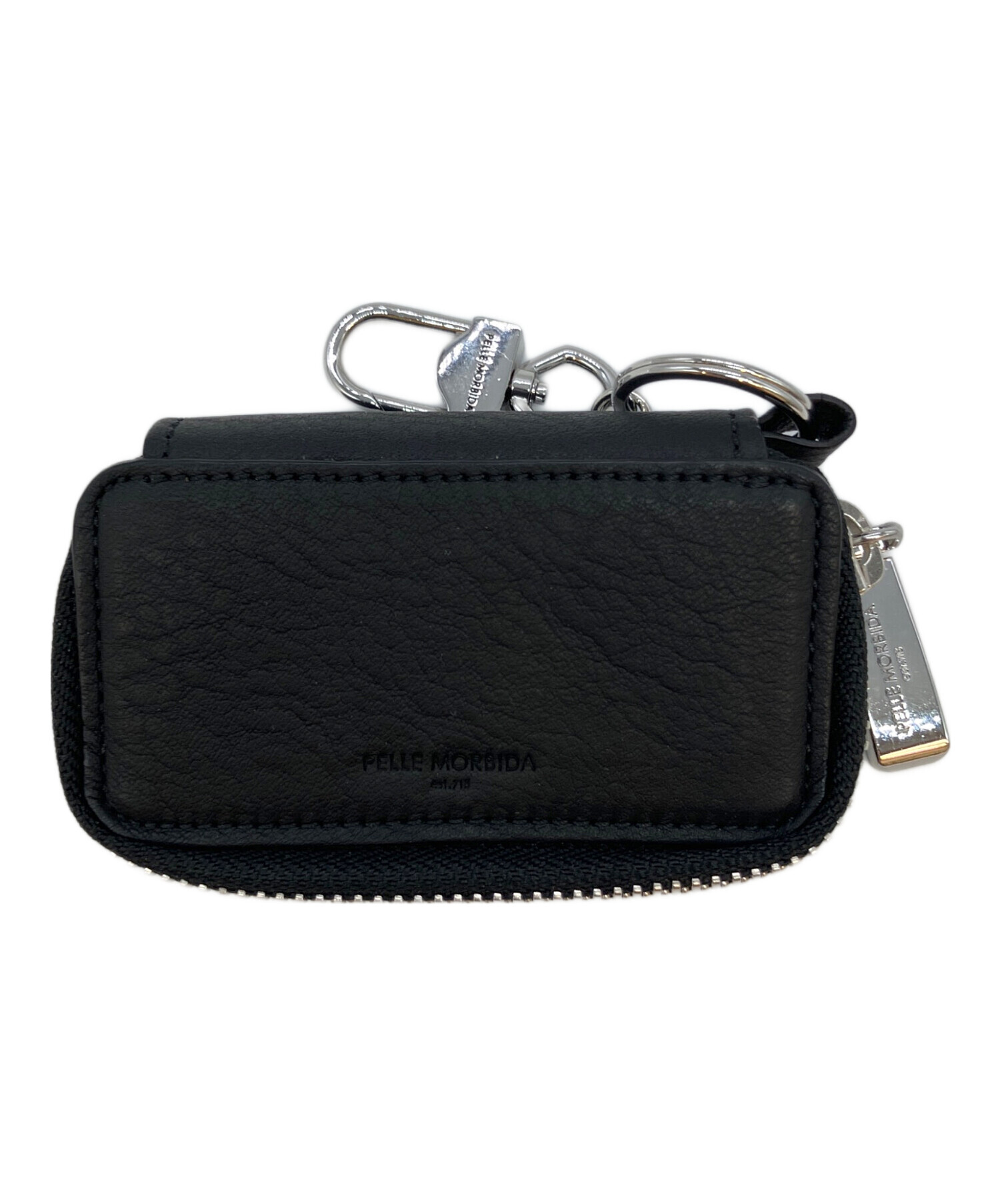 ペッレモルビダ PELLEMORBIDA キーケース ブラック 中古・古着通販】PELLE MORBIDA (ペッレモルビダ) Barca キーケース