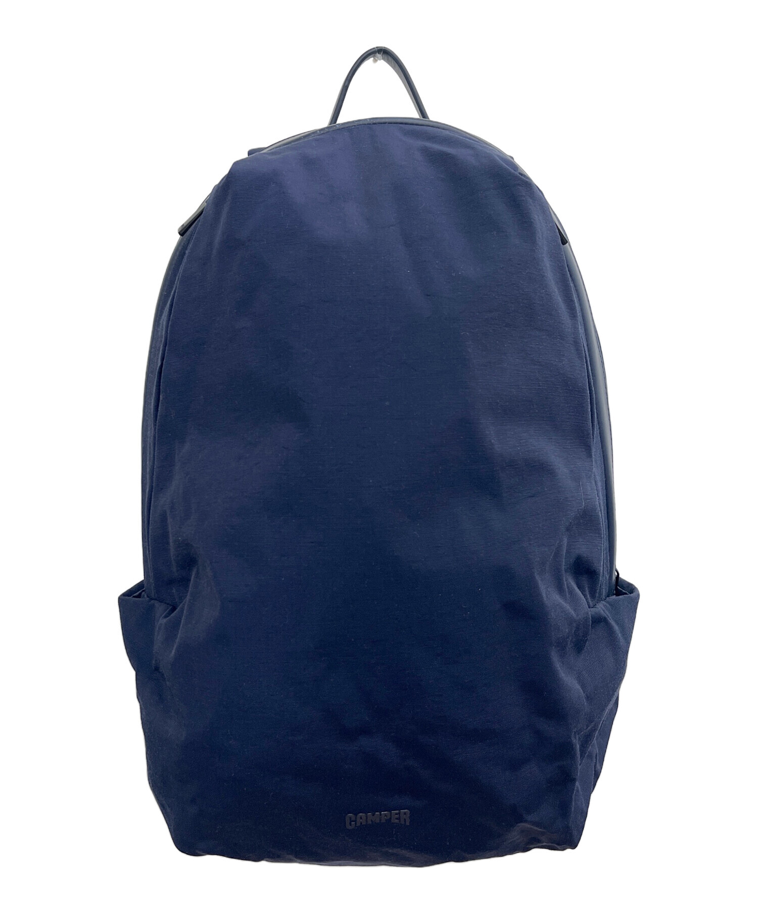 CAMPER ネイビー レザー リュック美品 中古・古着通販】CAMPER (カンペール) リュック ネイビー｜ブランド