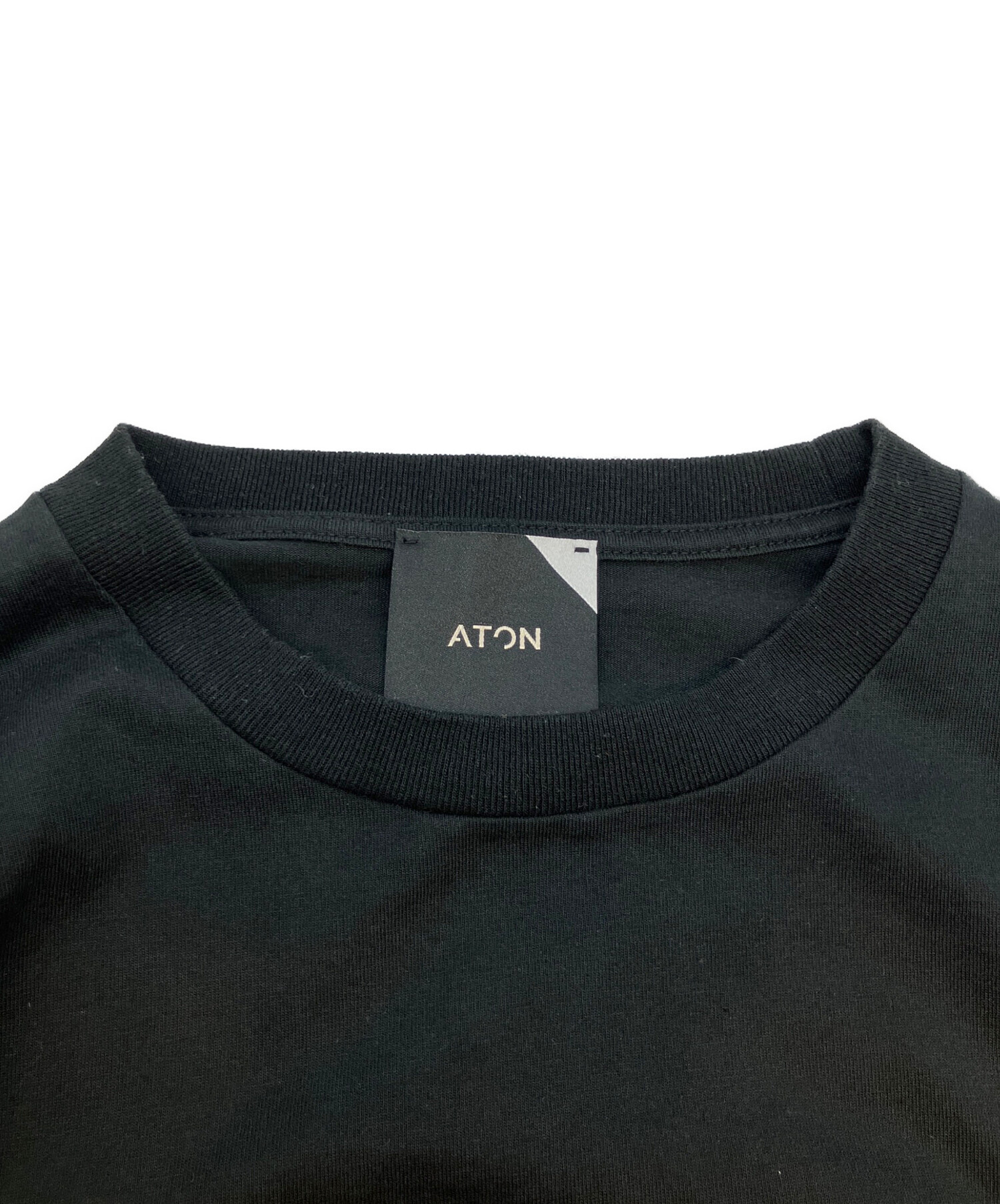 中古・古着通販】ATON (エイトン) 長袖カットソー ブラック サイズ