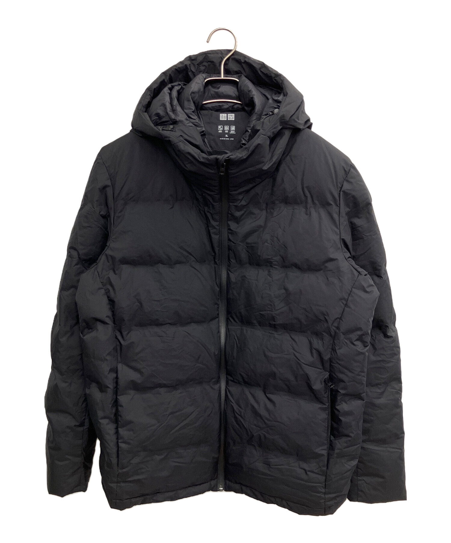 中古・古着通販】UNIQLO (ユニクロ) ダウンジャケット ブラック サイズ 