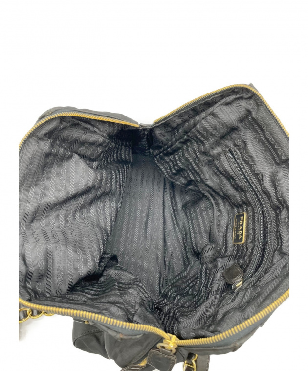 中古・古着通販】PRADA (プラダ) チェーンショルダーバッグ ブラック