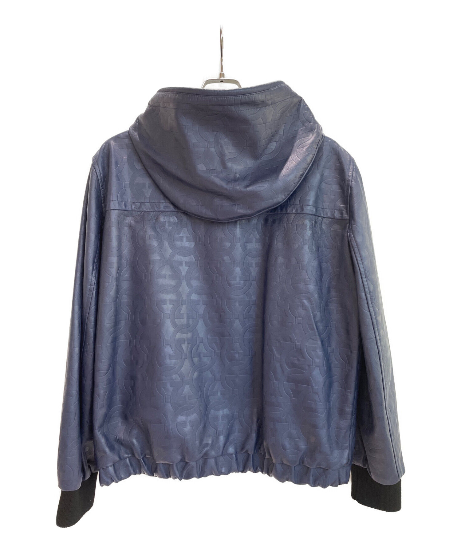 サルヴァトーレフェラガモ ウールジャケット 紺 48 中古・古着通販】Salvatore Ferragamo (サルヴァトーレ フェラガモ