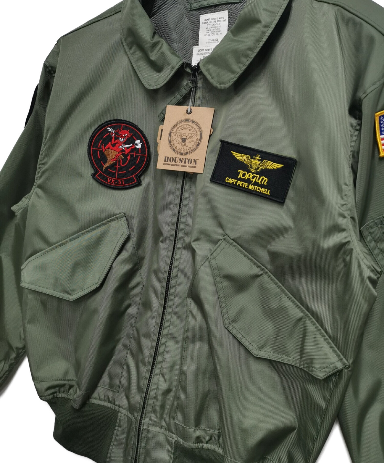 中古・古着通販】HOUSTON (ヒューストン) CWU-36/Pフライトジャケット