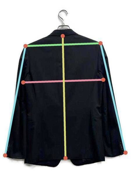 激レア 90年代ビンテージ　ヨウジヤマモト　サンプル　レーヨンギャバ　ジャケット 中古・古着通販】YOHJI YAMAMOTO (ヨウジヤマモト) ウールギャバジン2B