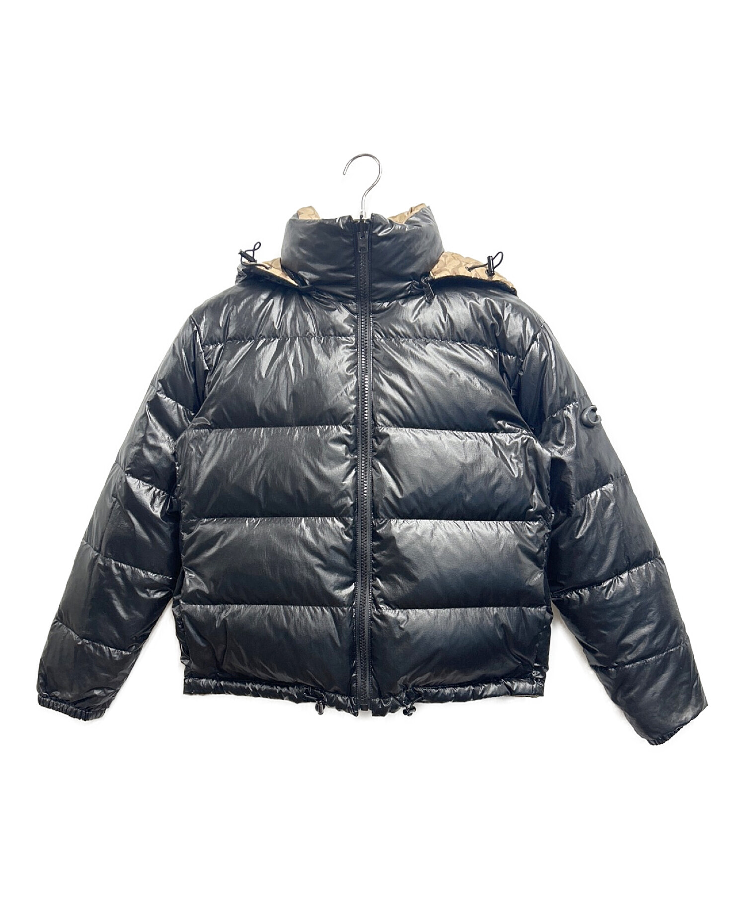 COACH ダウンジャケット ブラック/ベージュ