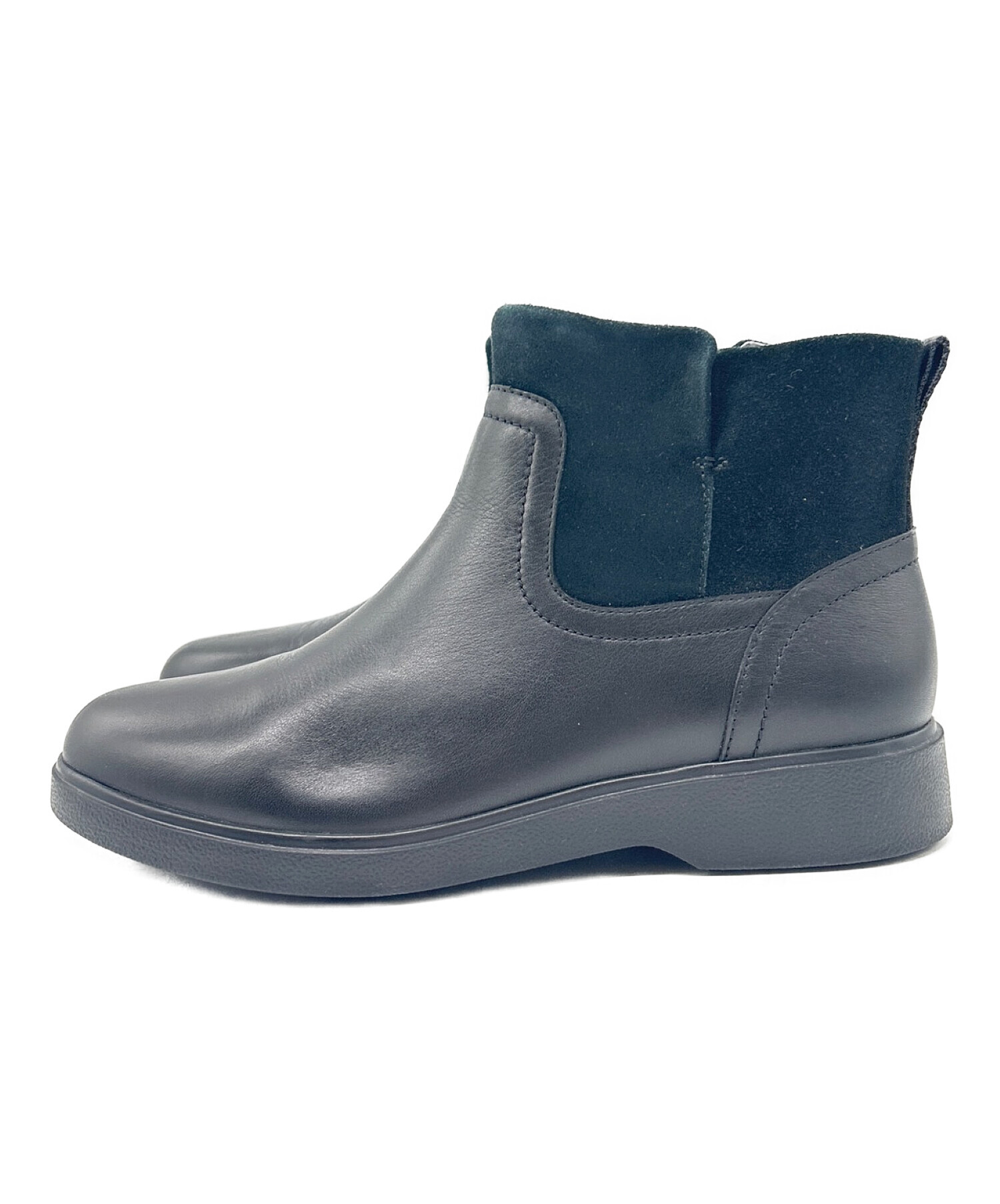 中古・古着通販】CLARKS (クラークス) サイドジップブーツ ブラック