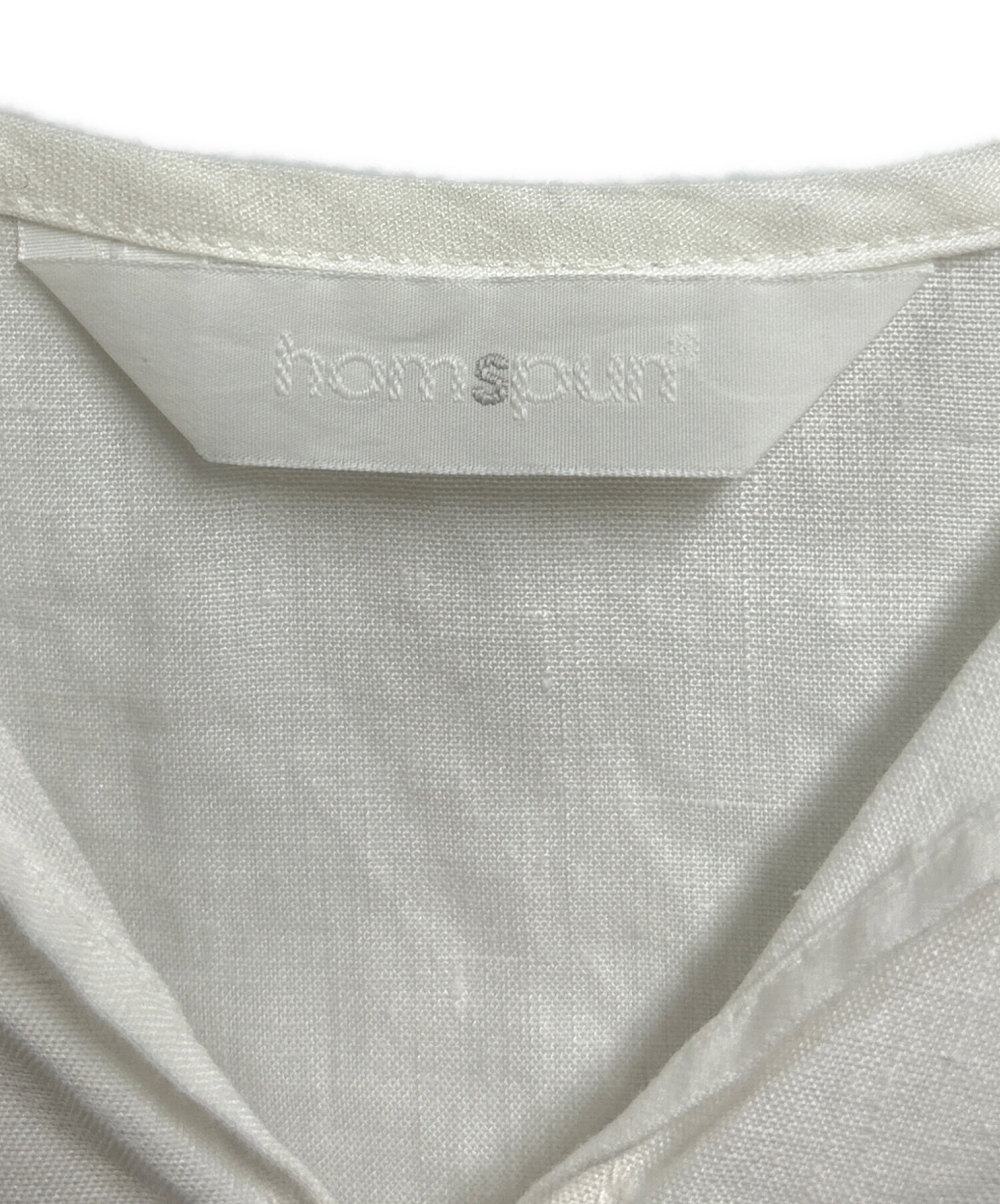 中古・古着通販】homspun (ホームスパン) リネンバイオパフスリーブ 