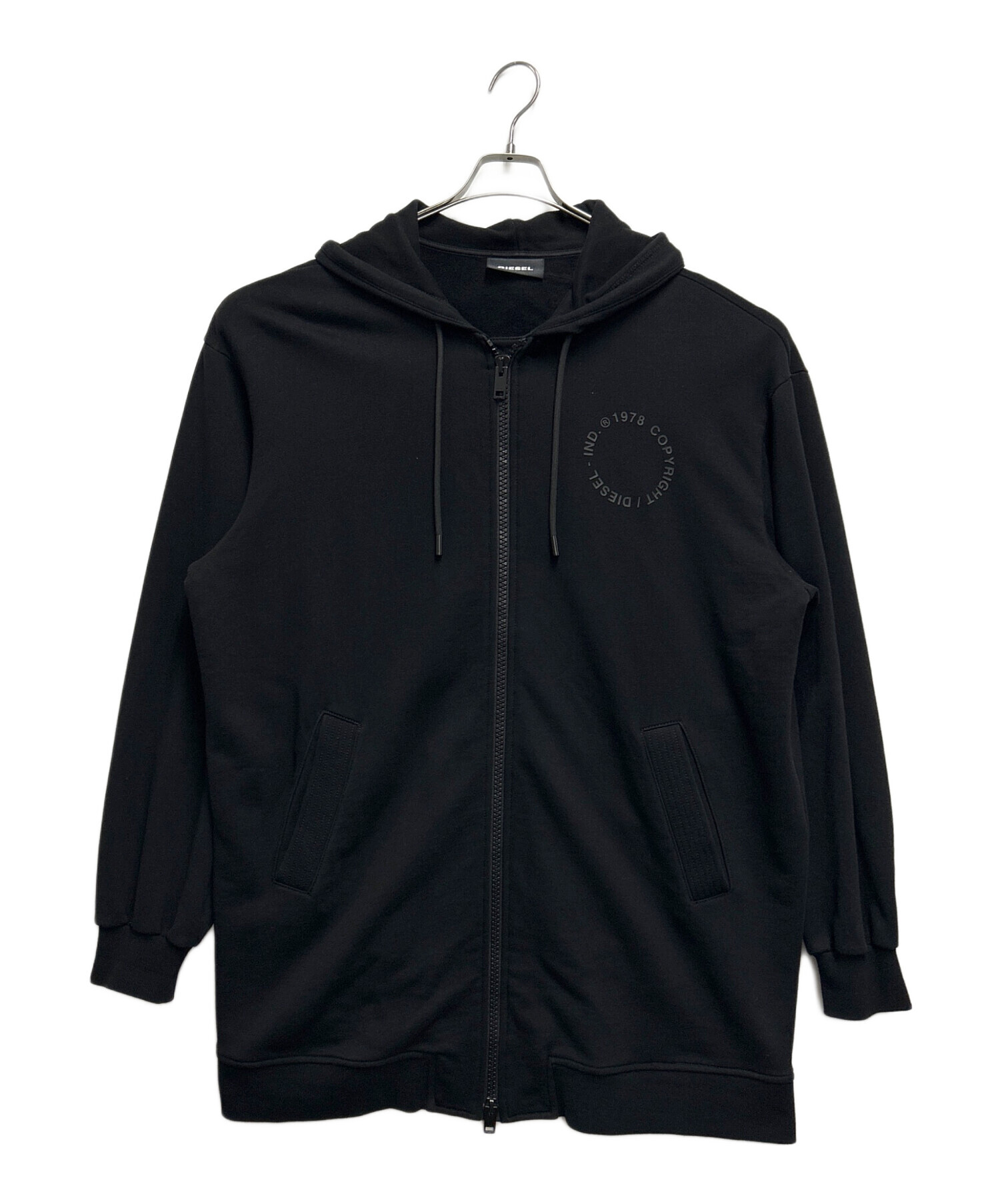 中古・古着通販】DIESEL (ディーゼル) ロングジップパーカー 中古・古着通販】DIESEL (ディーゼル) ロングジップパーカー