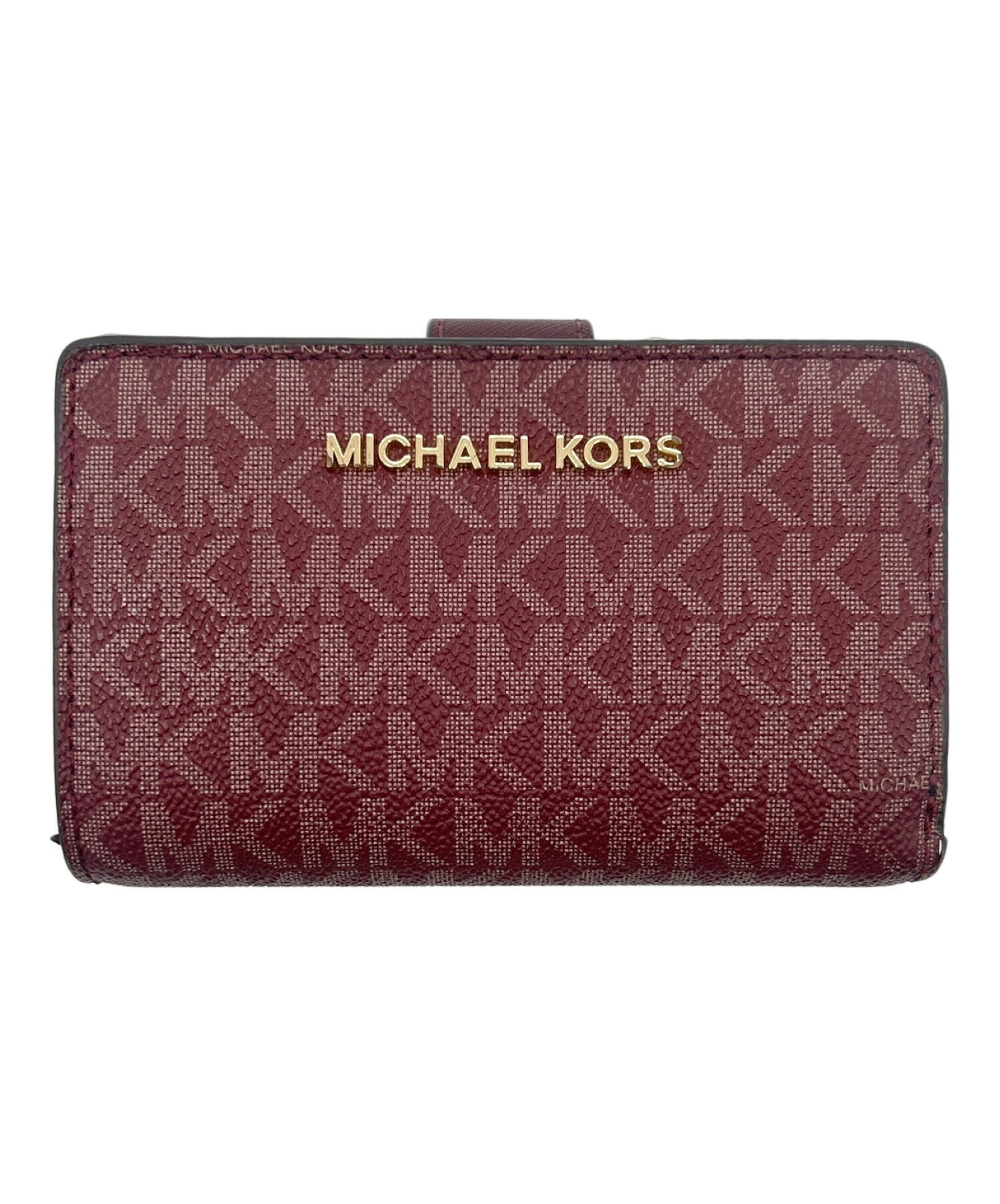 MichaelKors マイケルコース長財布 二つ折り 赤・ゴールド 【公式通販】