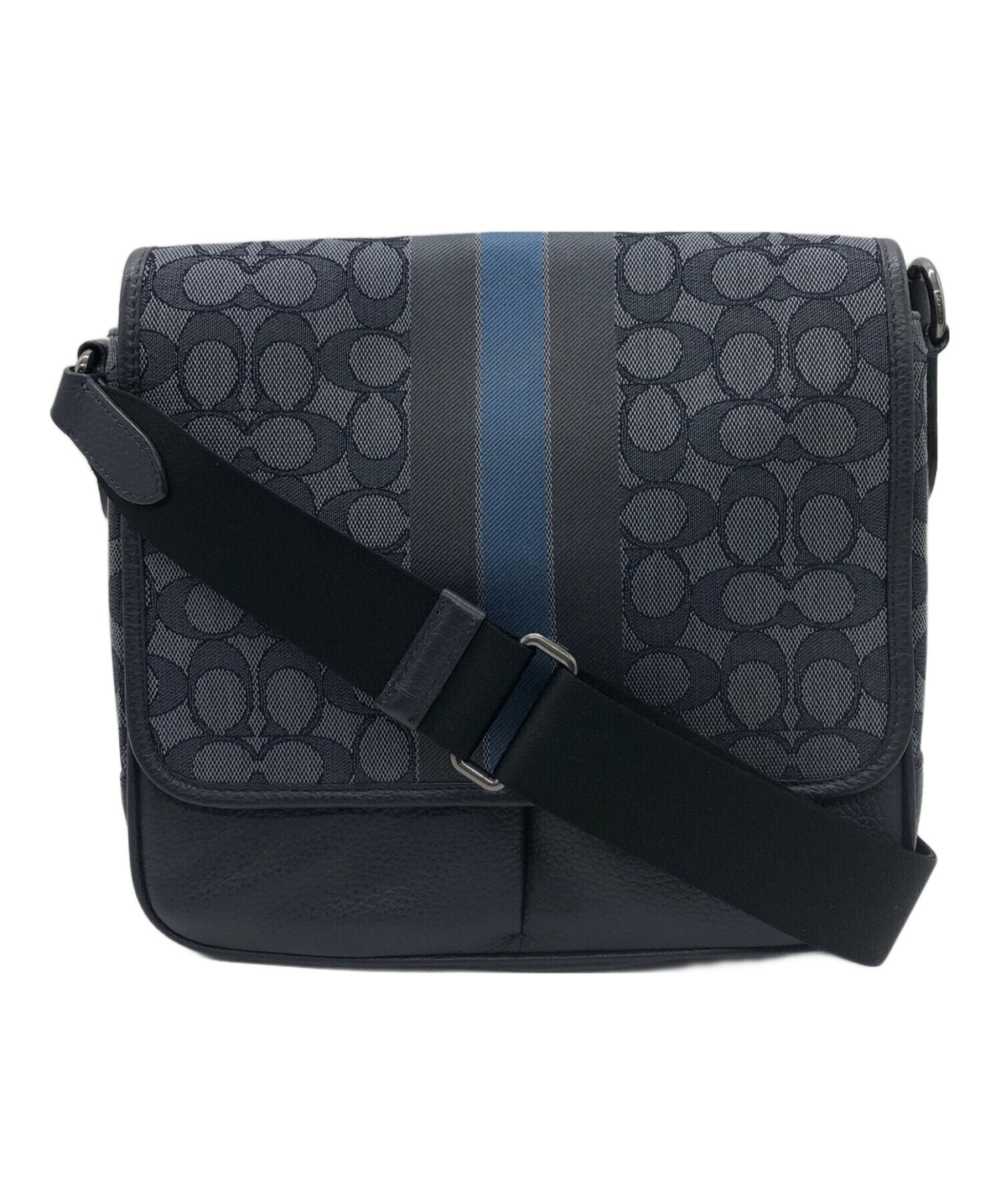 中古・古着通販】COACH (コーチ) ショルダーバッグ ネイビー｜ブランド