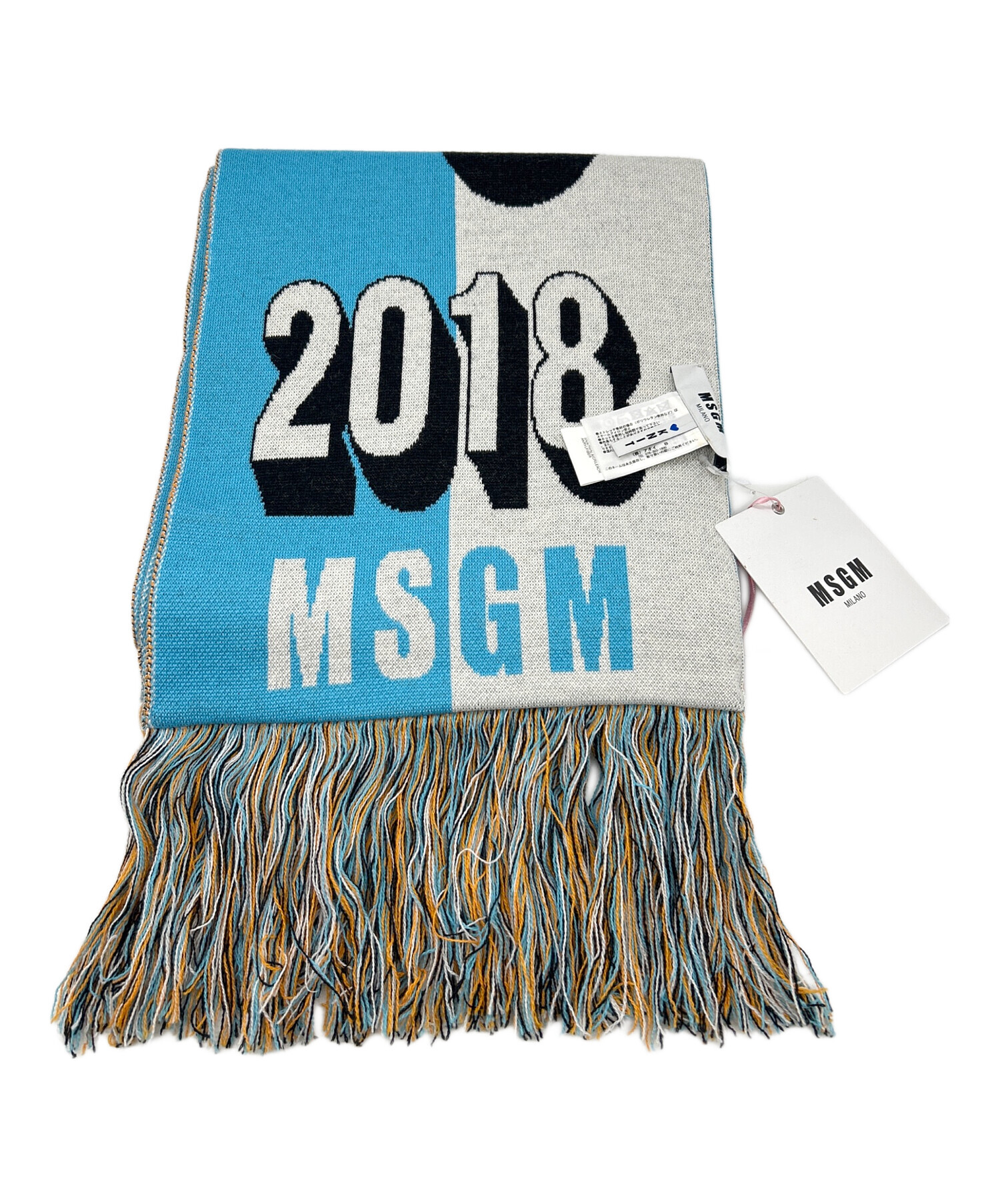 中古・古着通販】MSGM (エムエスジーエム) マフラー スカイブルー